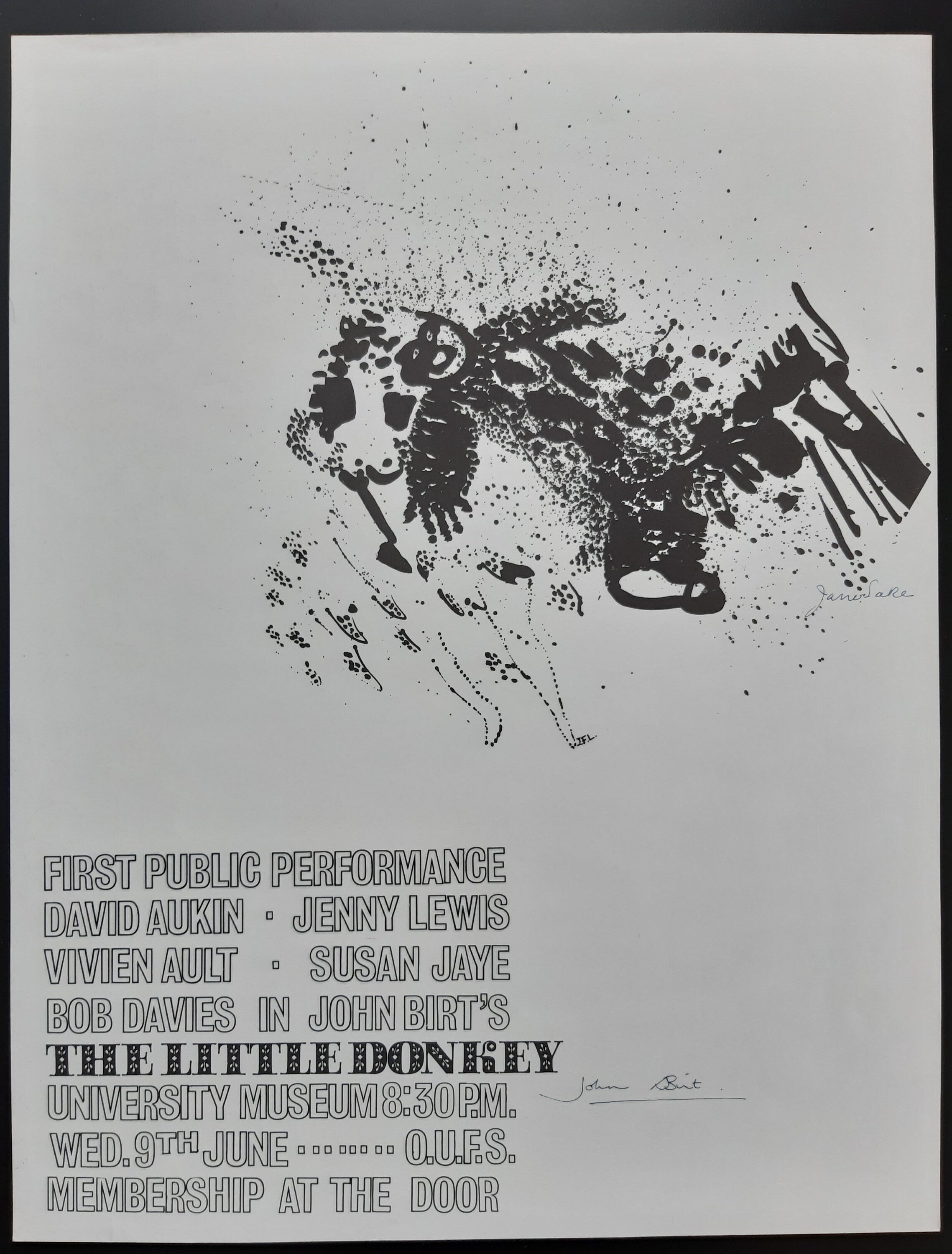 John Birt Jane Lake signiertes Filmplakat – 34×44cm (13.4"×17.3")