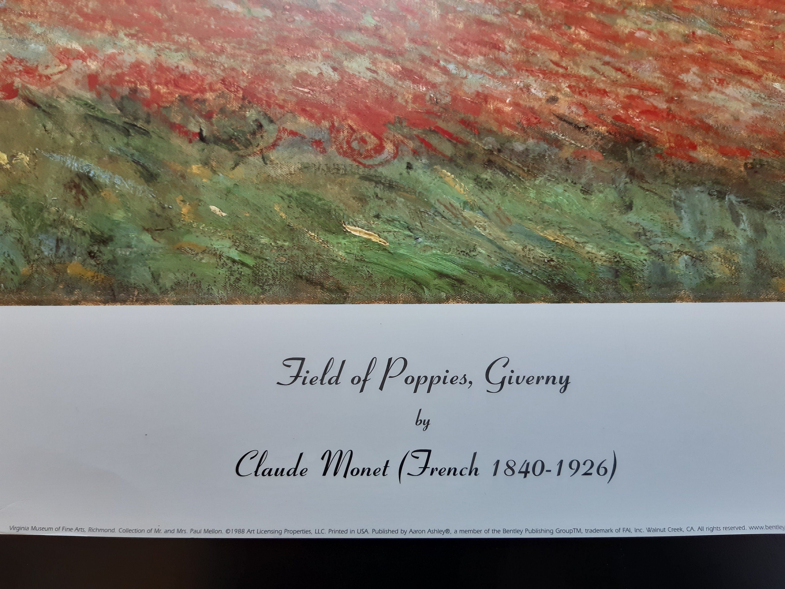 Claude Monet original art print - 31.5"×26.0" (80×66cm)