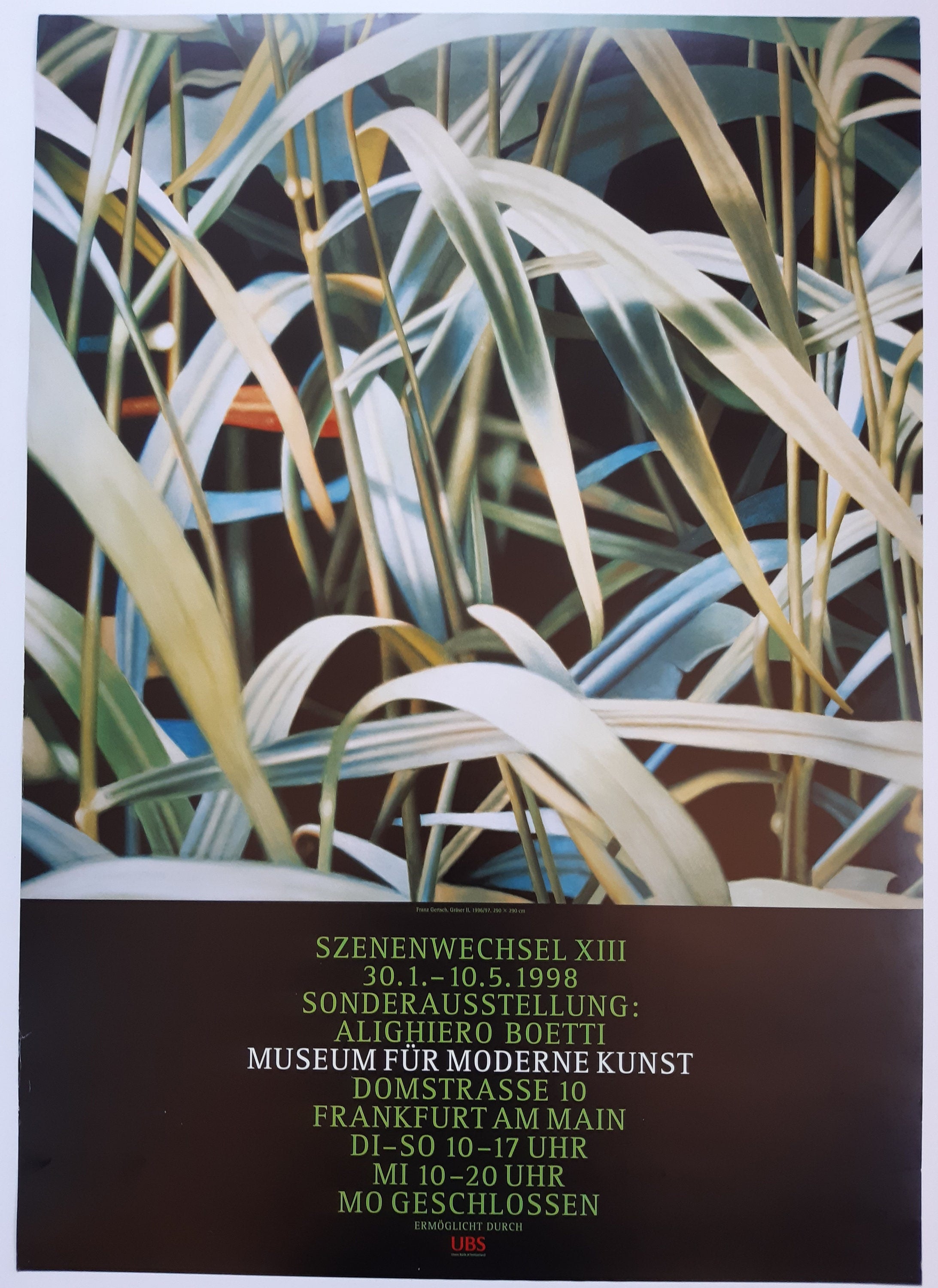 Franz Gertsch original art exhibition poster - 23.2"×33.1" (59×84cm)