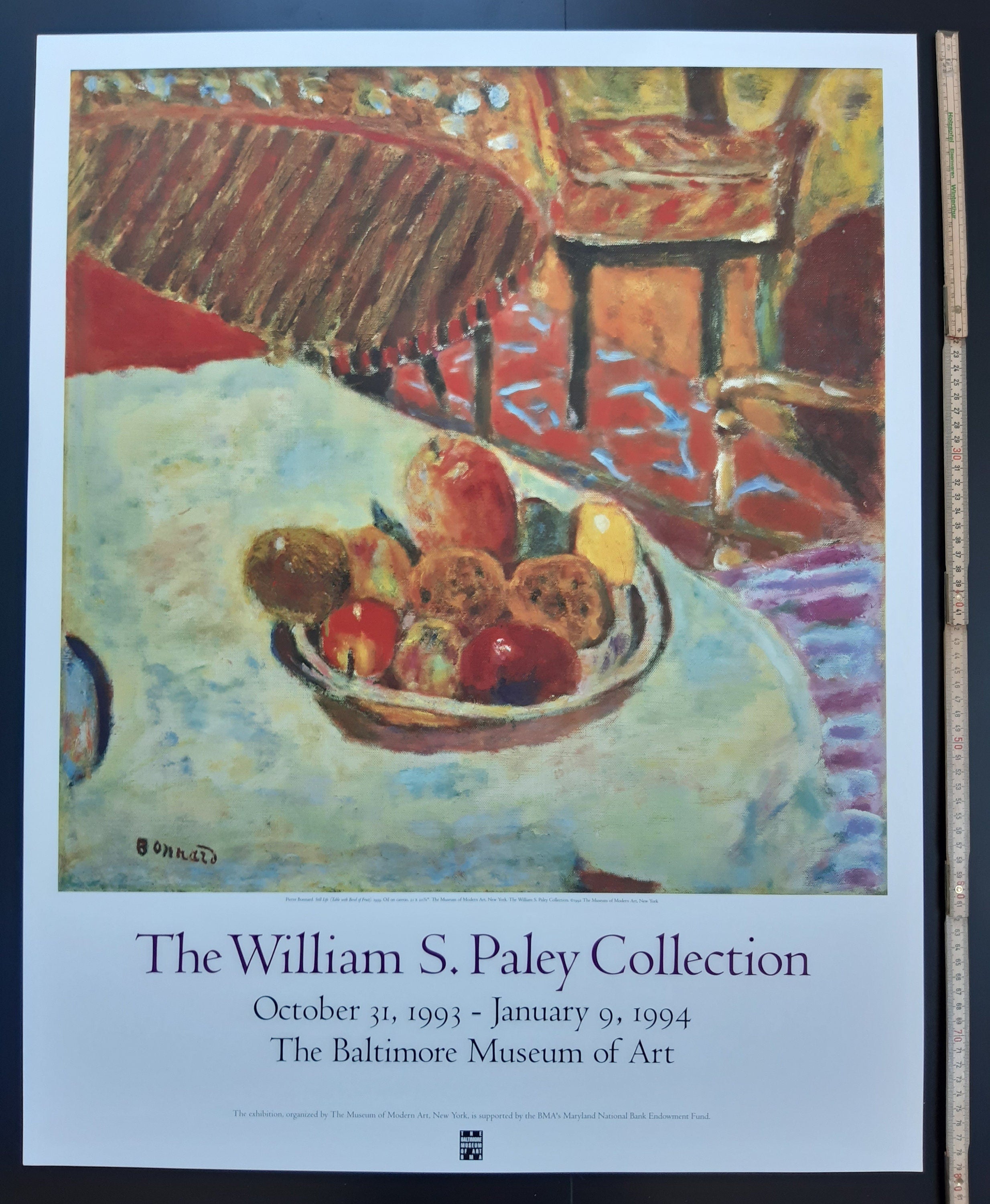 Pierre Bonnard original art poster - 24.6"×31.5" (62.5×80cm)