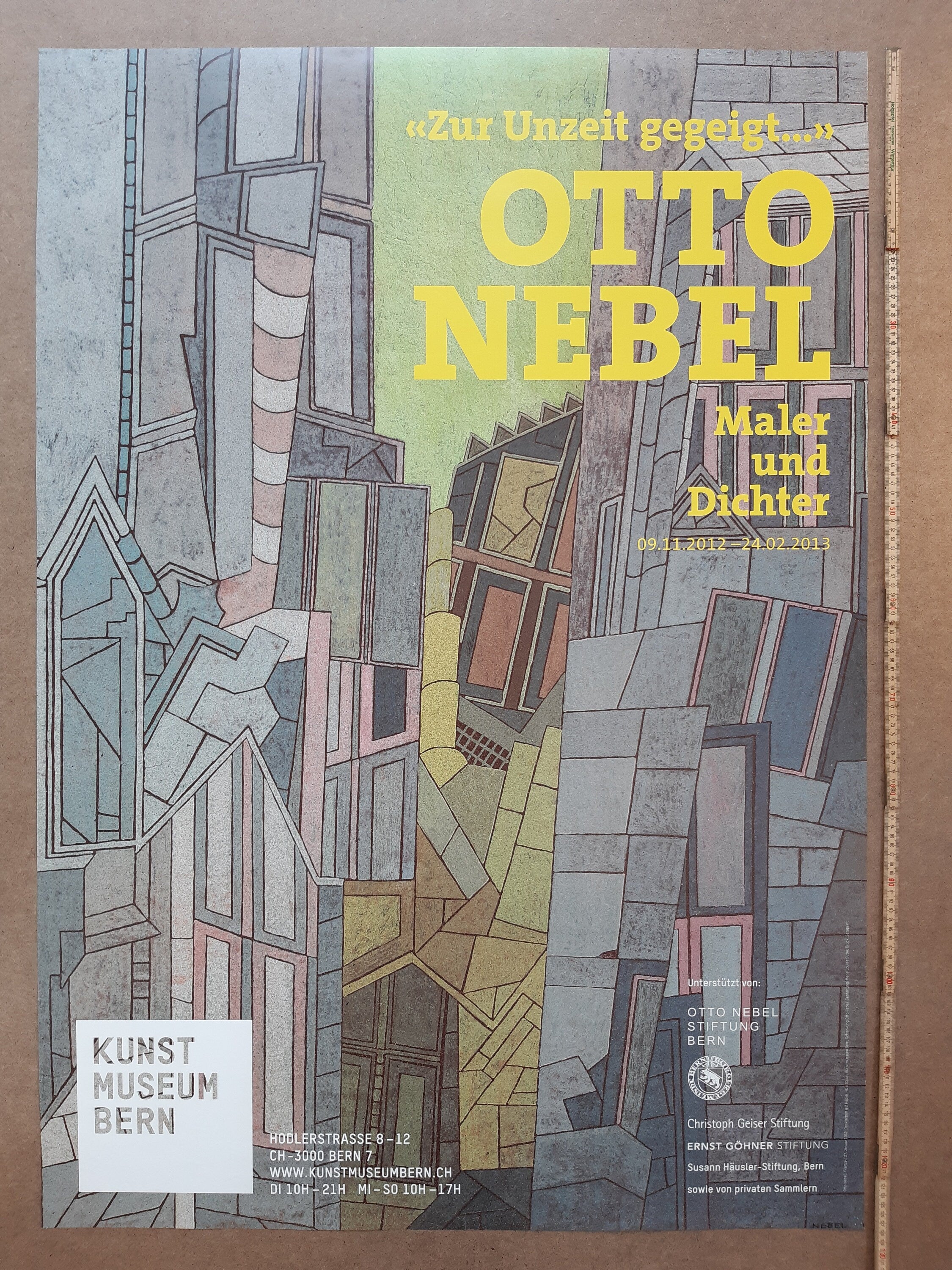 Original-Museumsplakat Otto Nebel - 90,5×128cm (35.6"×50.4")