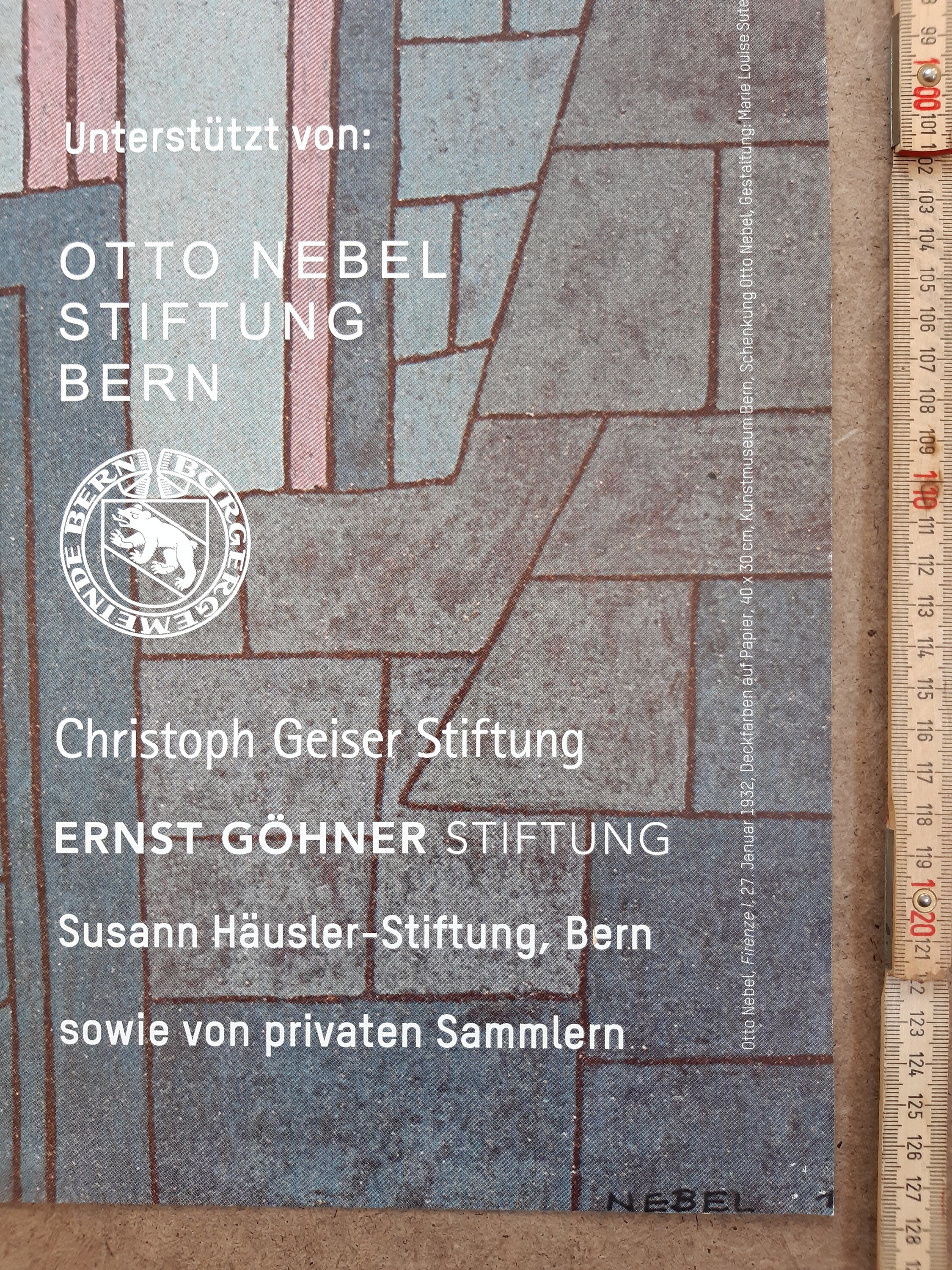 Original-Museumsplakat Otto Nebel - 90,5×128cm (35.6"×50.4")