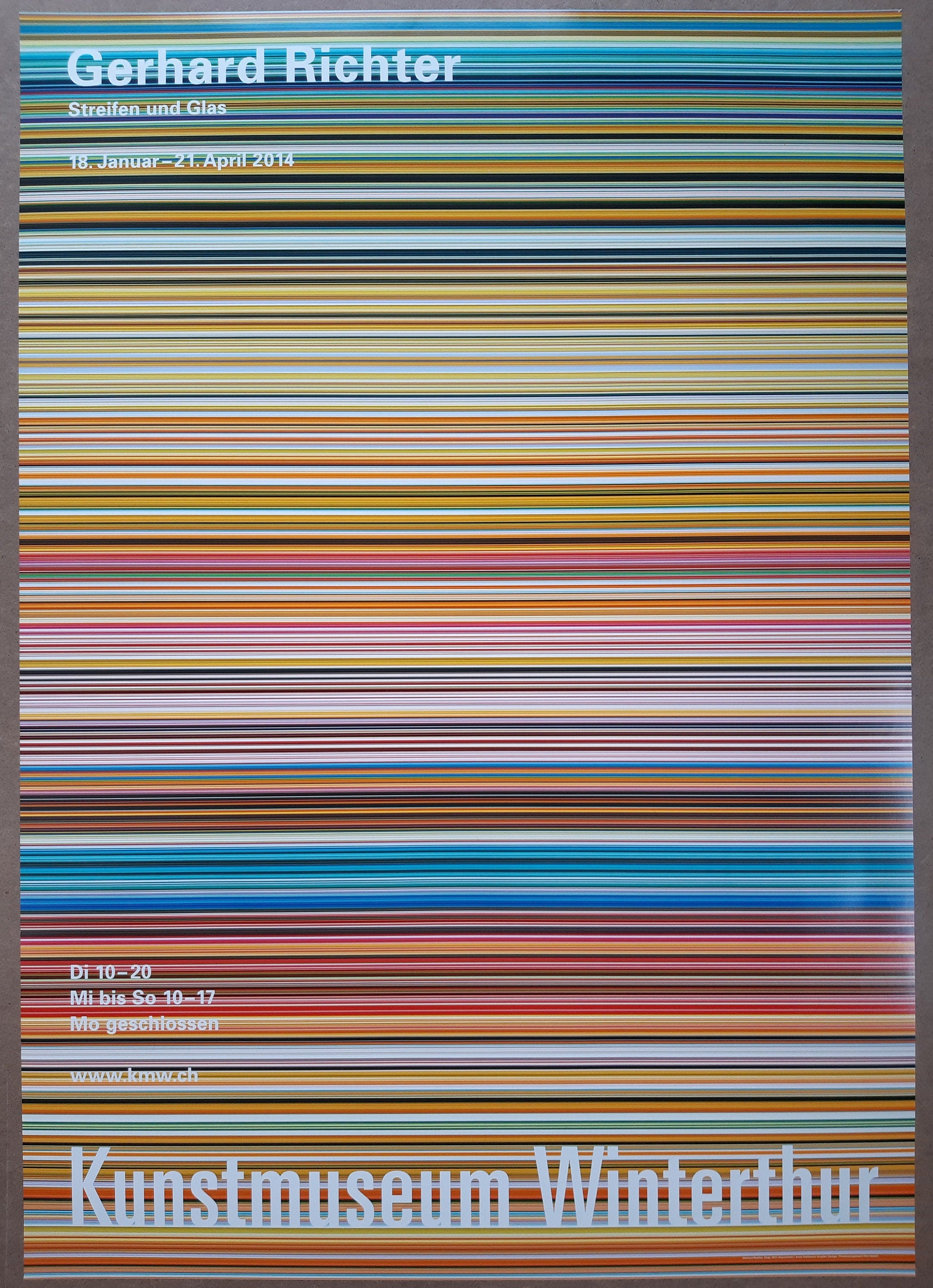 Gerhard Richter Museums-Ausstellungsplakat – 90×128 cm