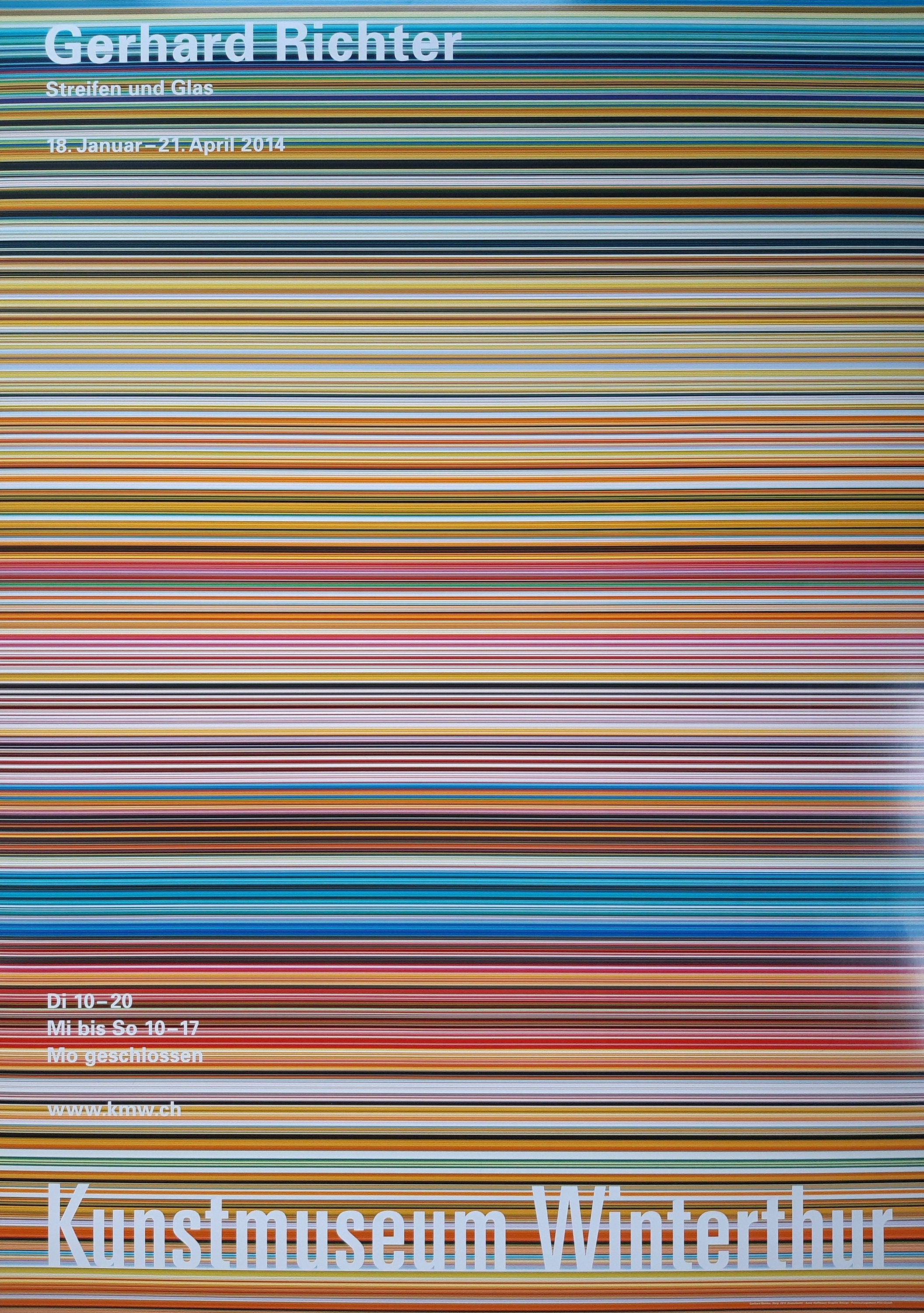 Gerhard Richter Museums-Ausstellungsplakat – 90×128 cm