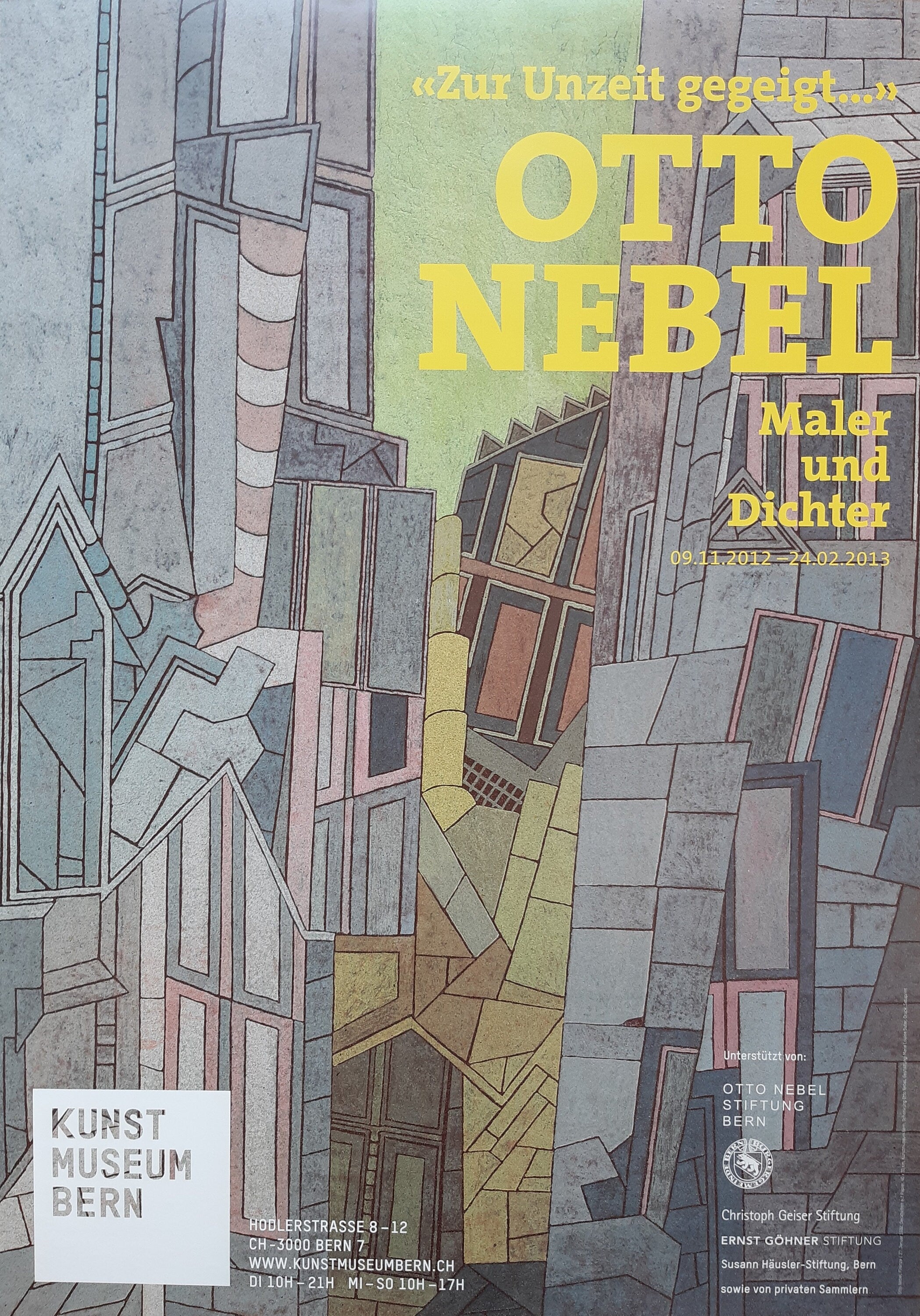 Original-Museumsplakat Otto Nebel - 90,5×128cm (35.6"×50.4")
