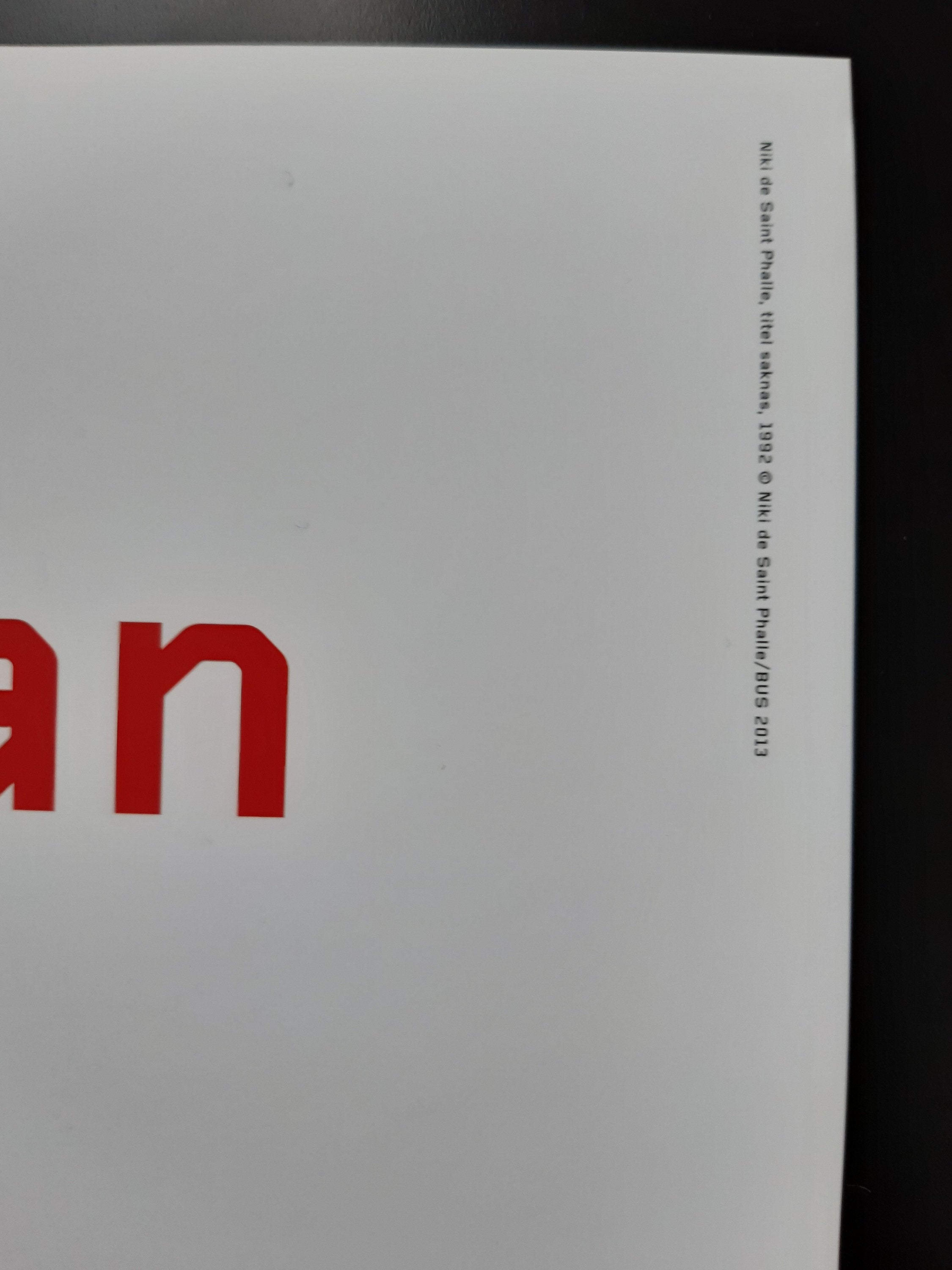 Niki de Saint Phalle original art Poster - 27.6"×39.4" (70×100cm)