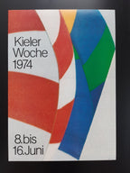 Kieler Woche 1974 art poster - 16.5"×23.2" (42×59cm)