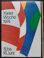 Kieler Woche 1974 art poster - 16.5"×23.2" (42×59cm)