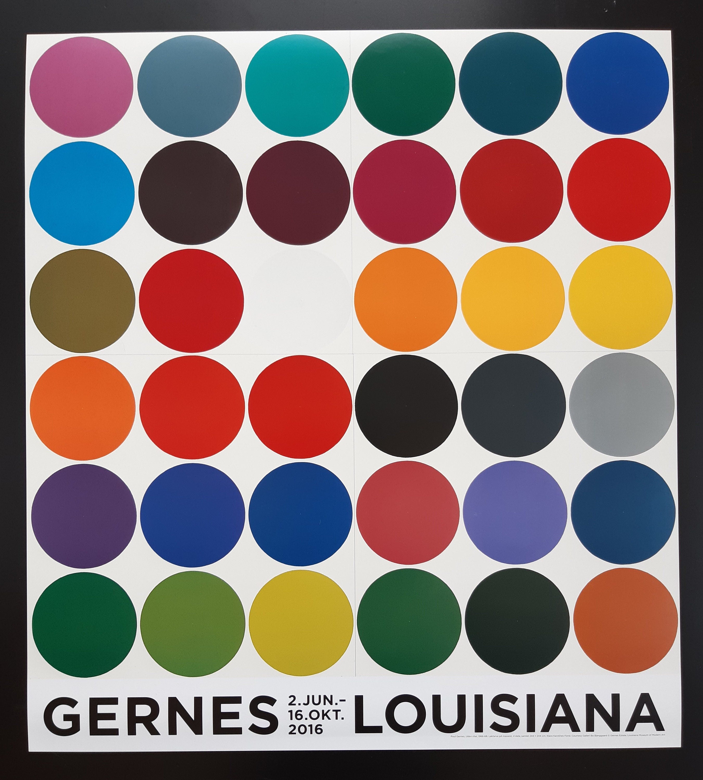 Poul Gernes Kunstausstellungsplakat – 23.6"×26.2" (60×66.5cm)