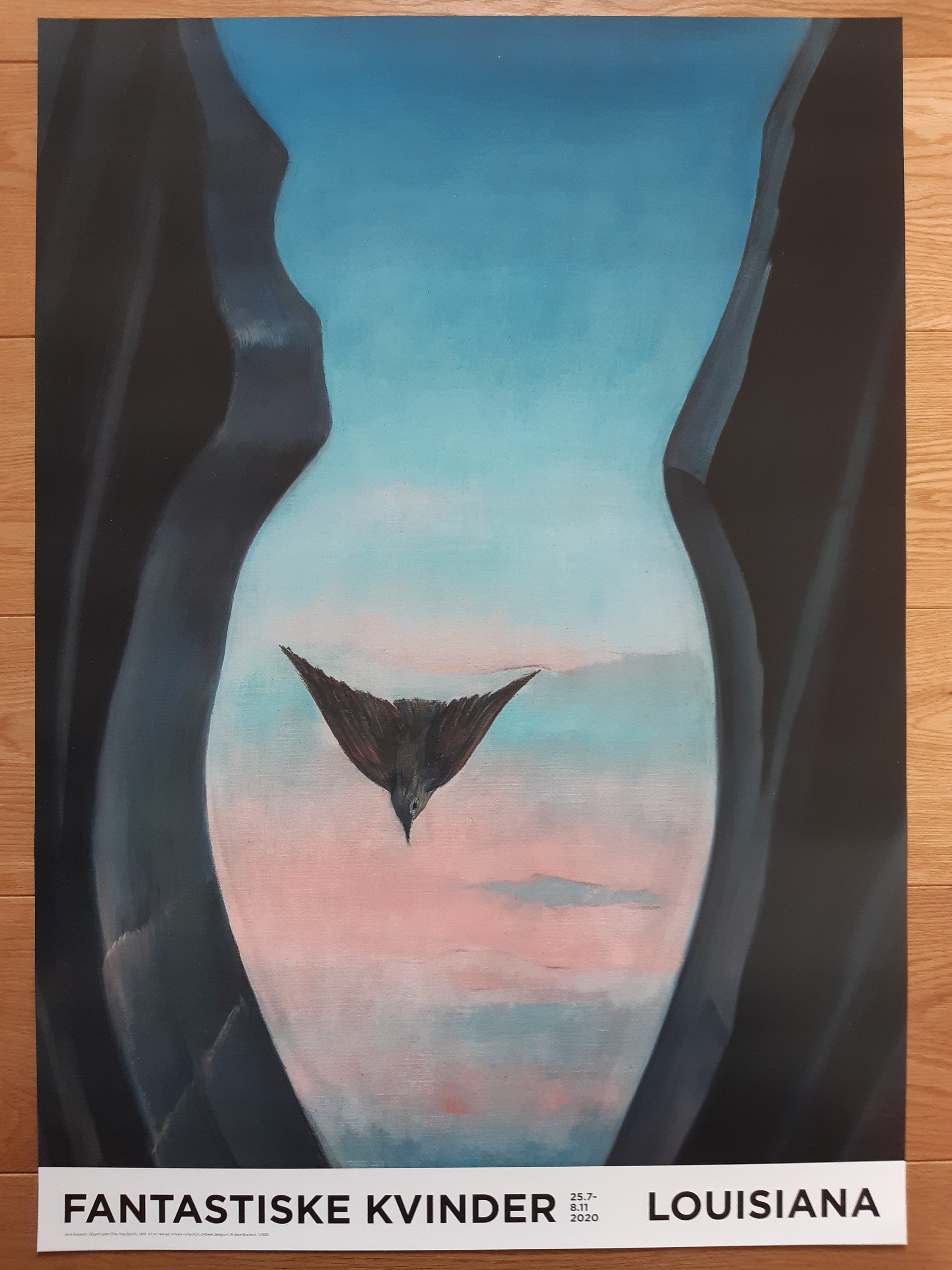 Jane Graverol Plakat zur Kunstausstellung – 59 × 84 cm