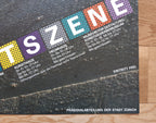 Kunstszene Zürich original art poster - 35.4"×50.4" (90×128cm)