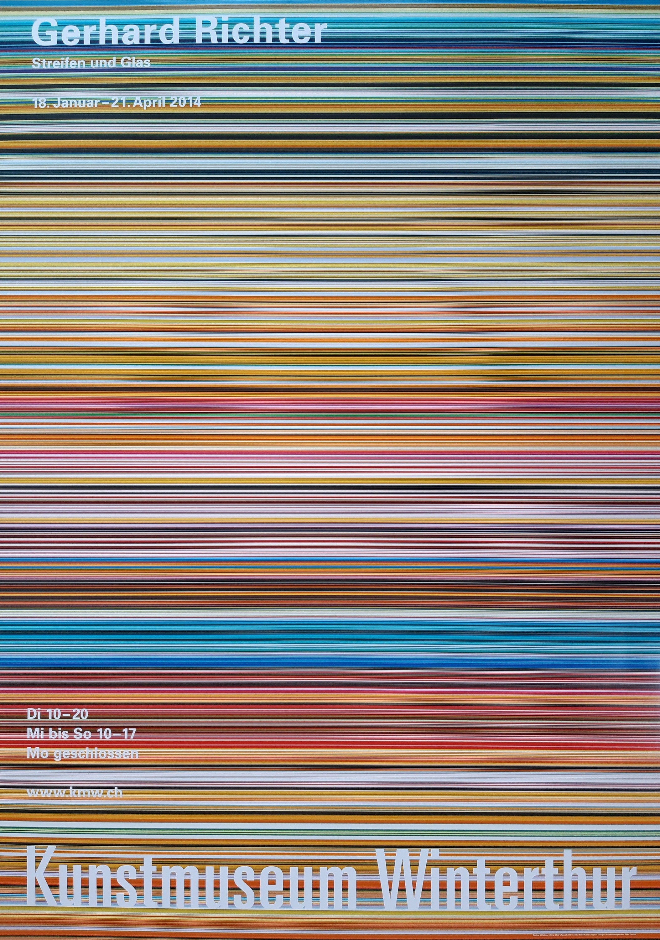 Gerhard Richter Museums-Ausstellungsplakat – 90×128 cm