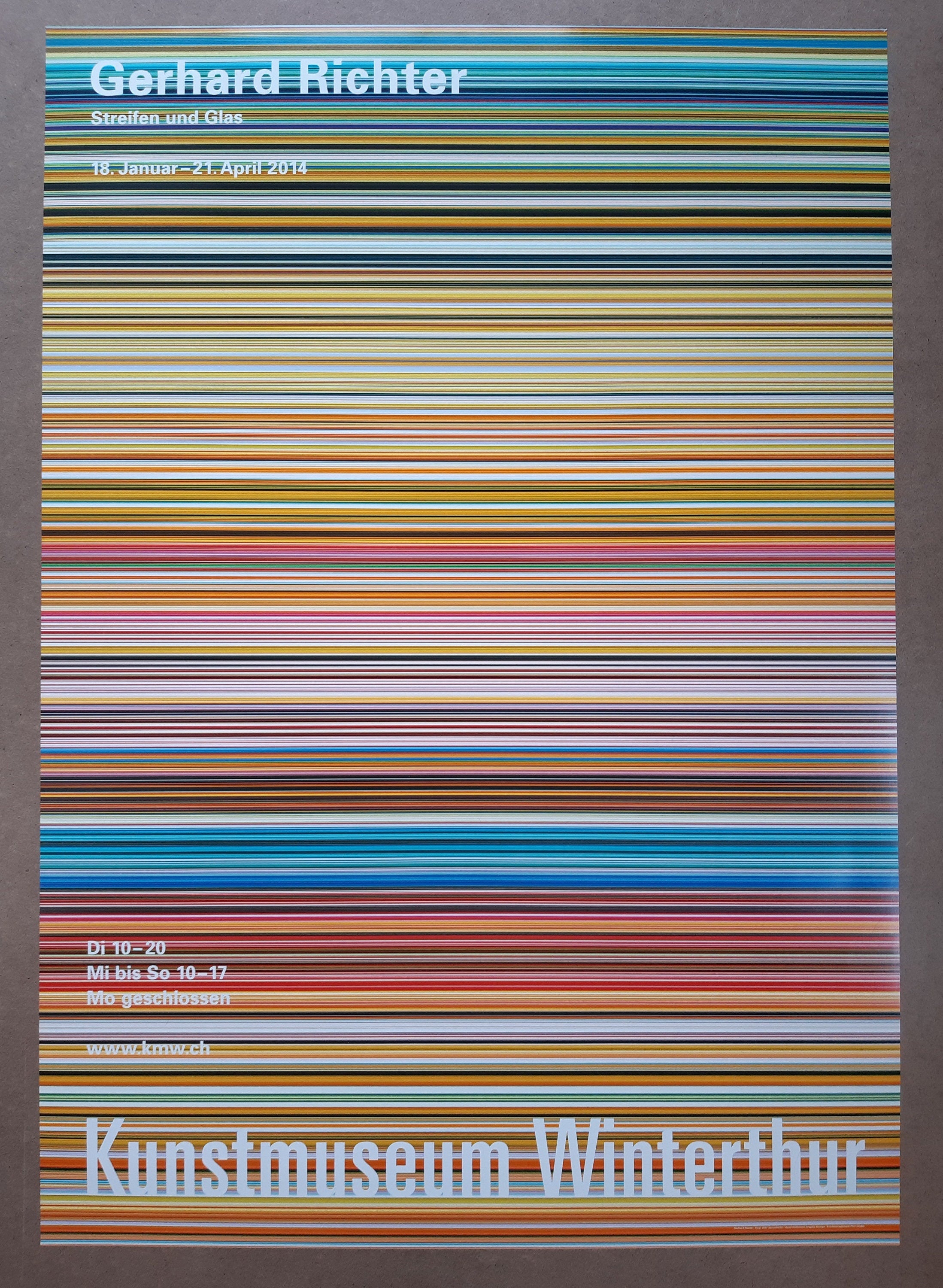 Gerhard Richter Museums-Ausstellungsplakat – 90×128 cm