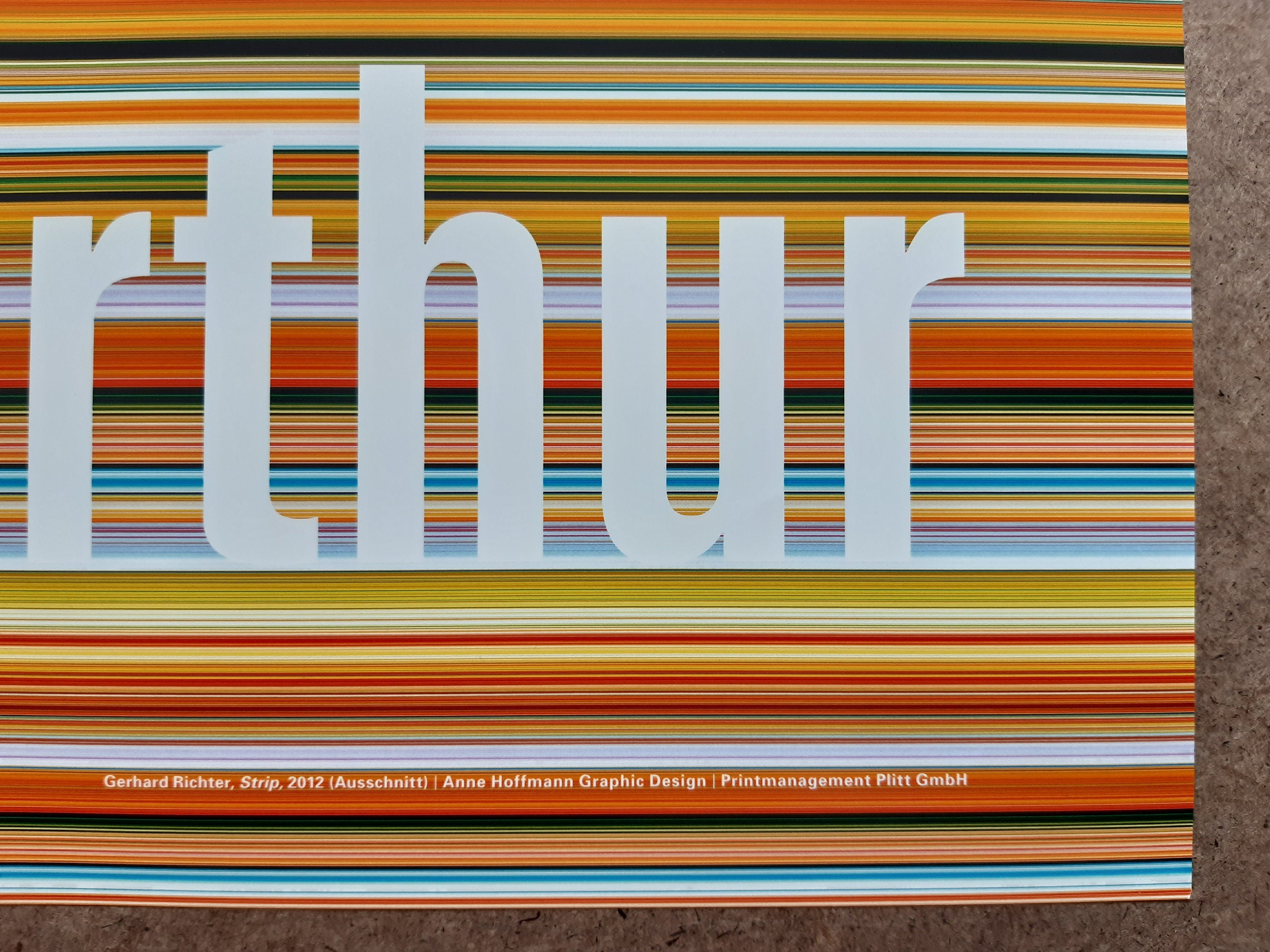 Gerhard Richter Museums-Ausstellungsplakat – 90×128 cm