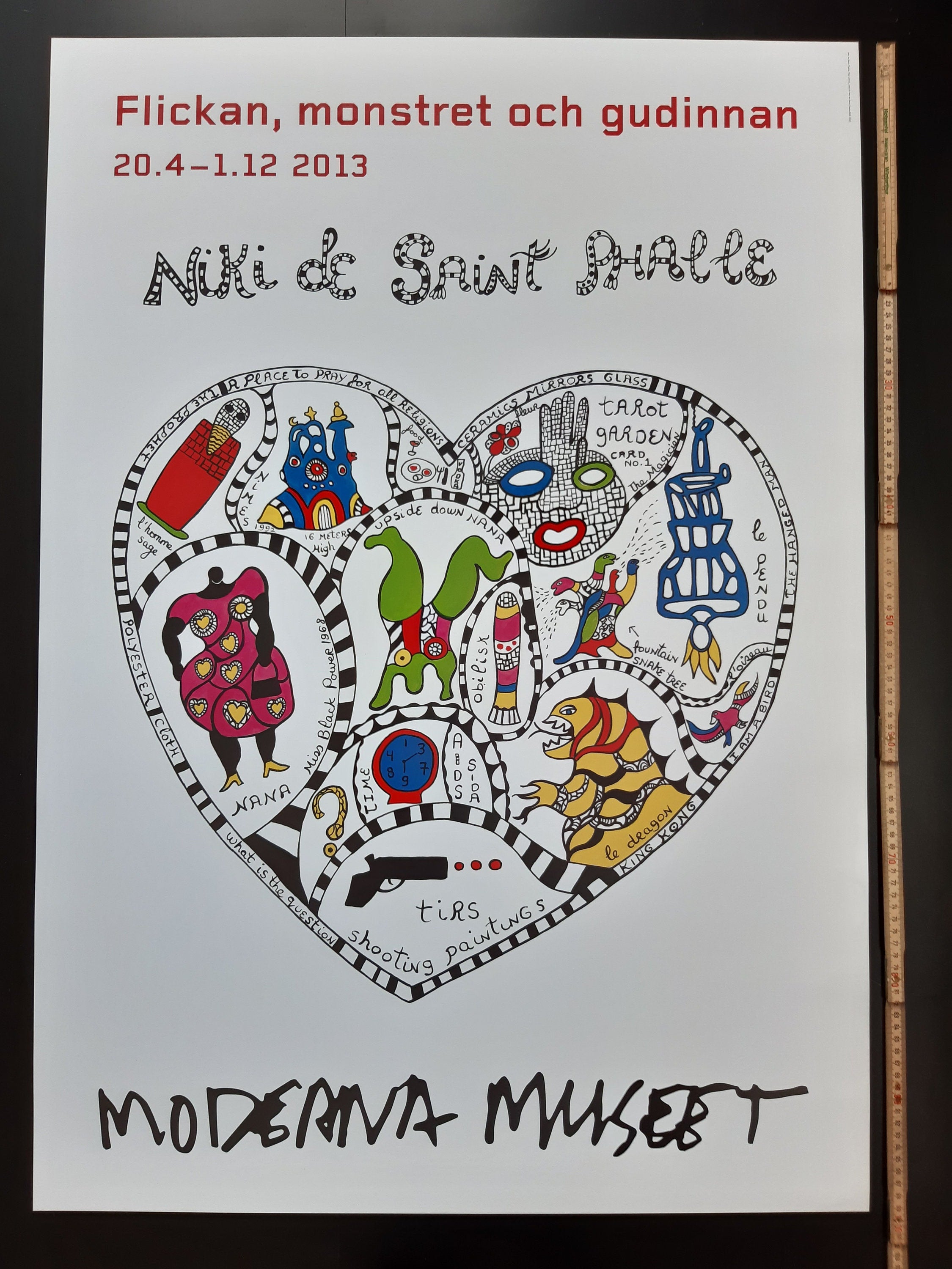 Niki de Saint Phalle original art Poster - 27.6"×39.4" (70×100cm)