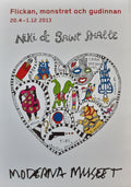 Niki de Saint Phalle original art Poster - 27.6"×39.4" (70×100cm)