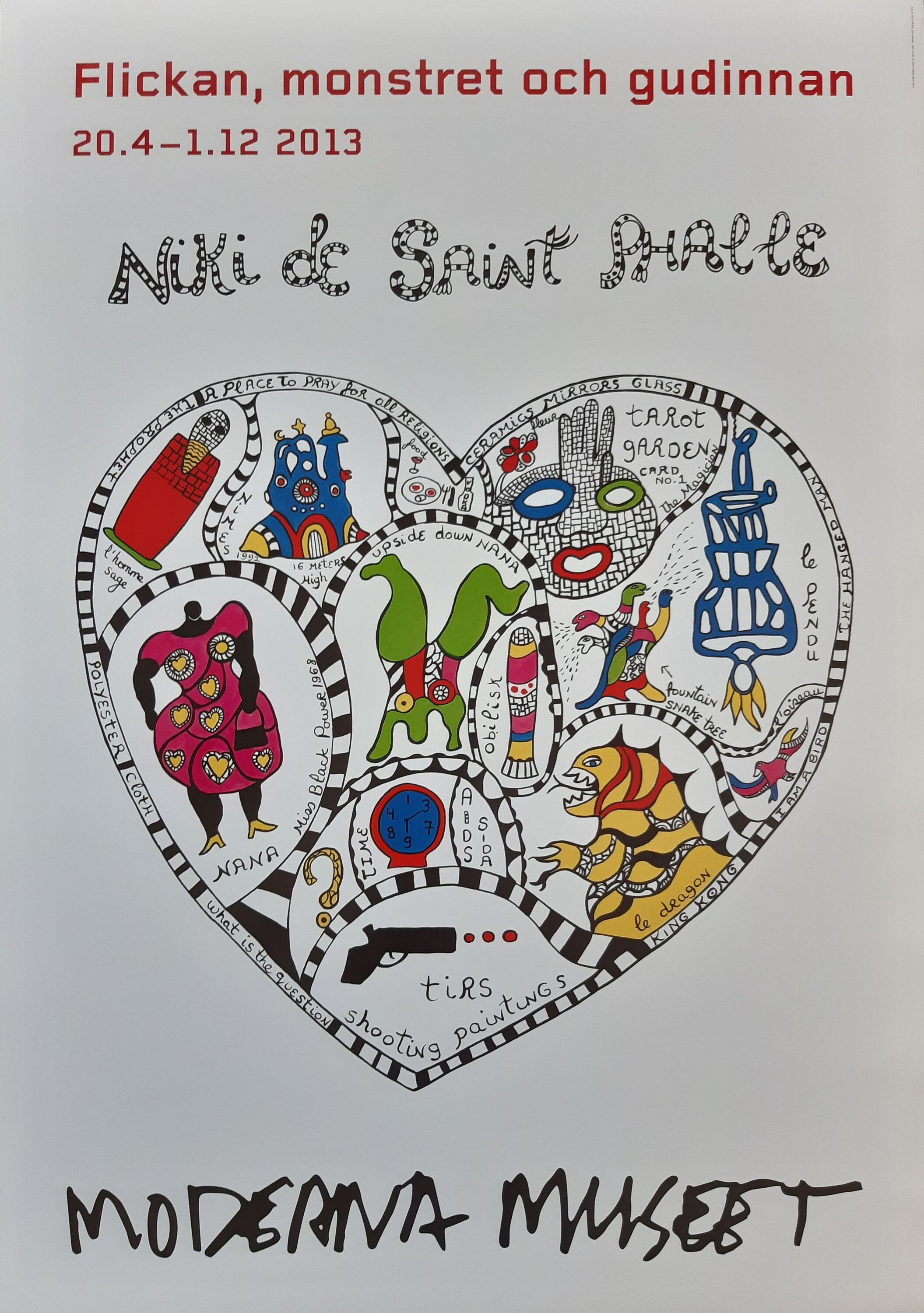 Niki de Saint Phalle original art Poster - 27.6"×39.4" (70×100cm)