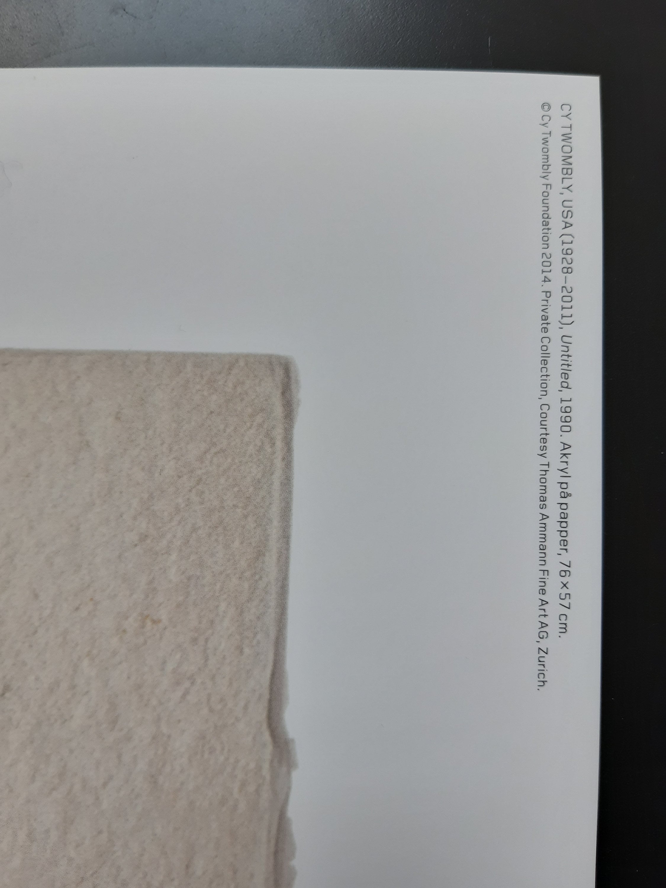 Cy Twombly Kunstausstellungsplakat – 70×100 cm (27.6"×39.4")