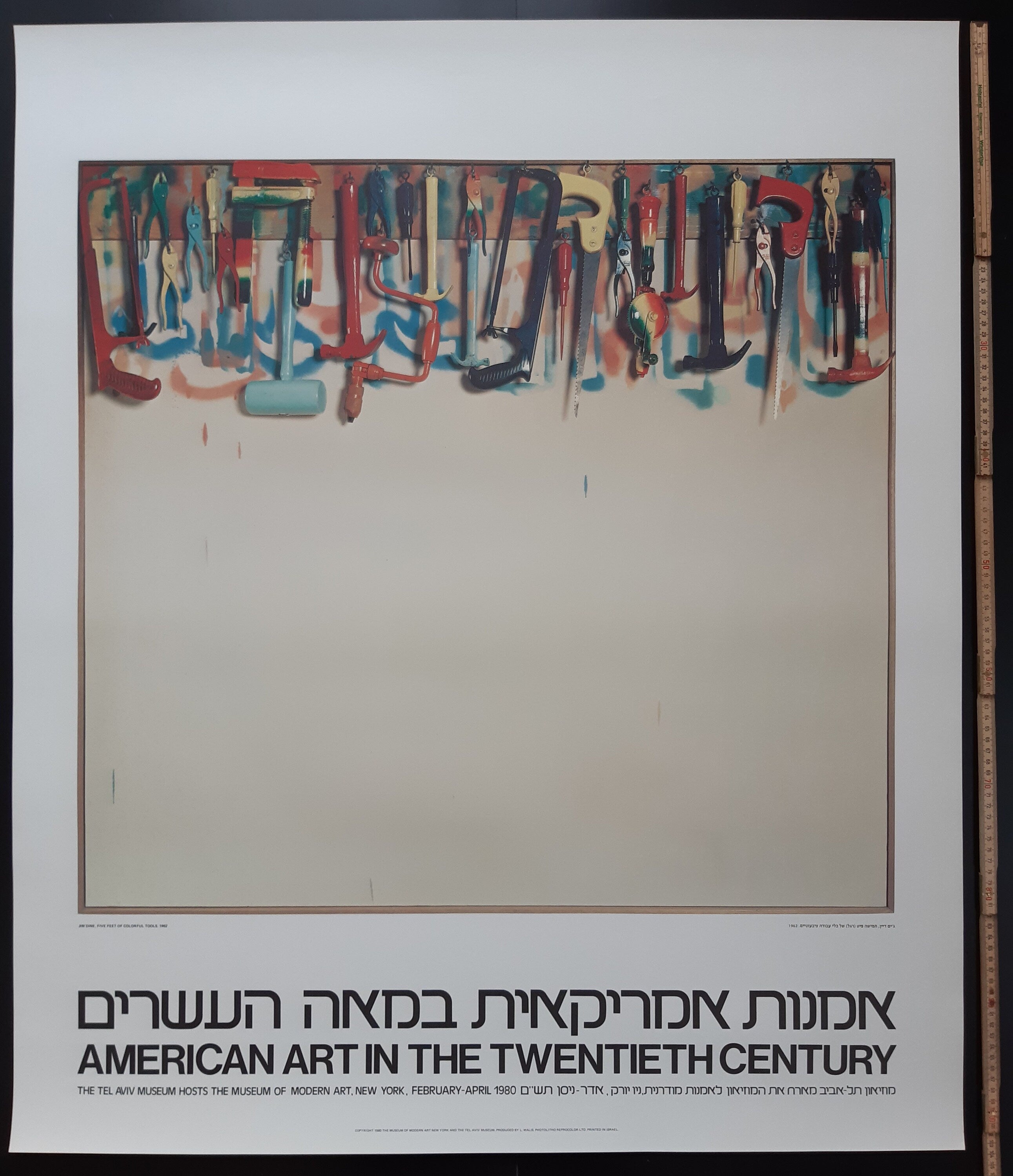 Jim Dine Originalkunstplakat – 87×103 cm