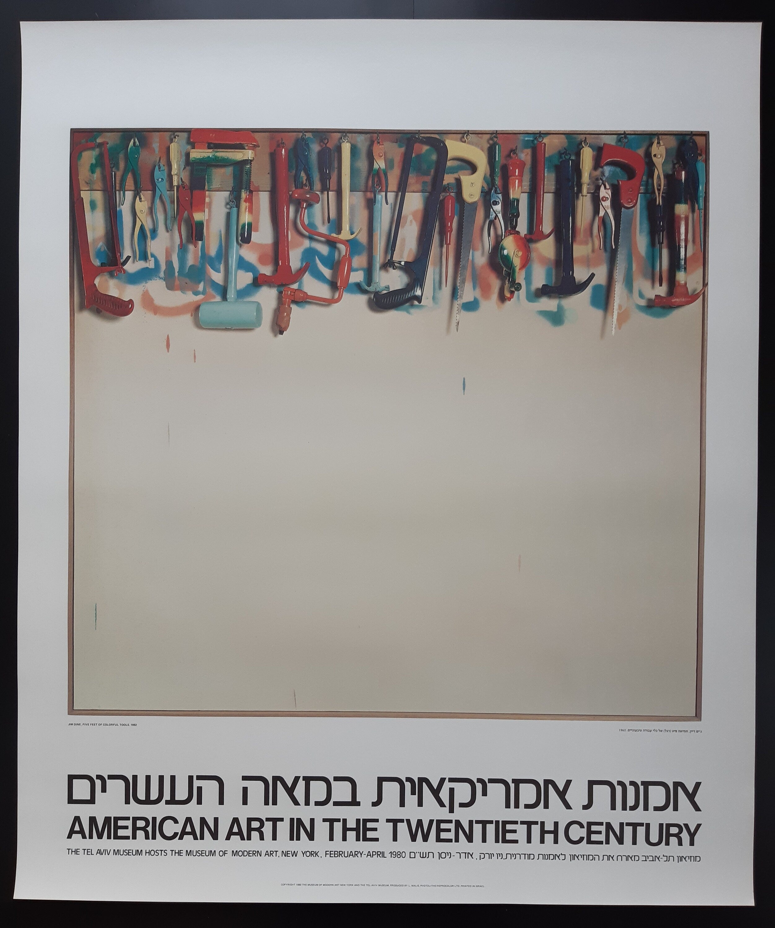 Jim Dine Originalkunstplakat – 87×103 cm