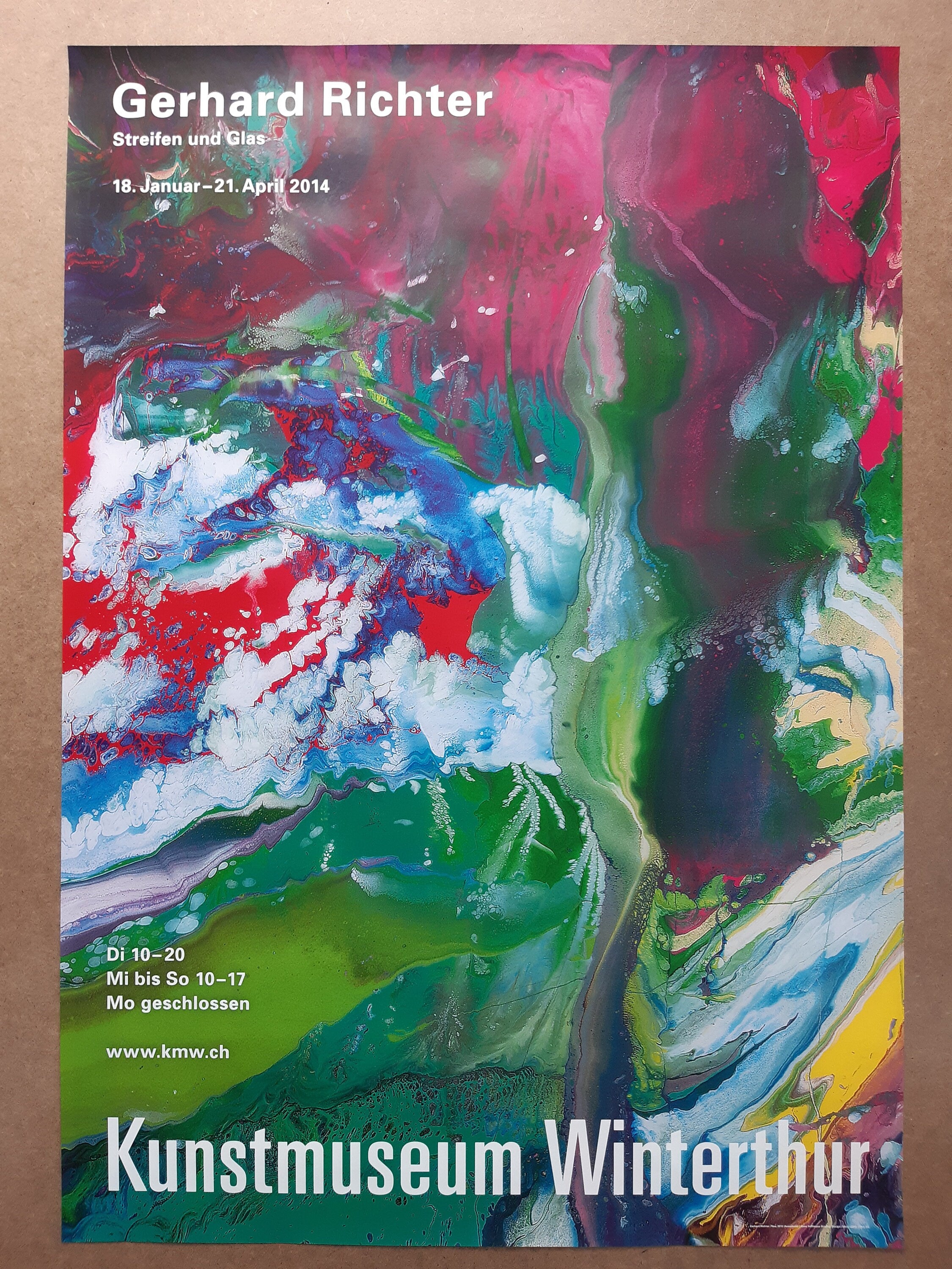 Gerhard Richter Museums-Ausstellungsplakat – 90×128 cm