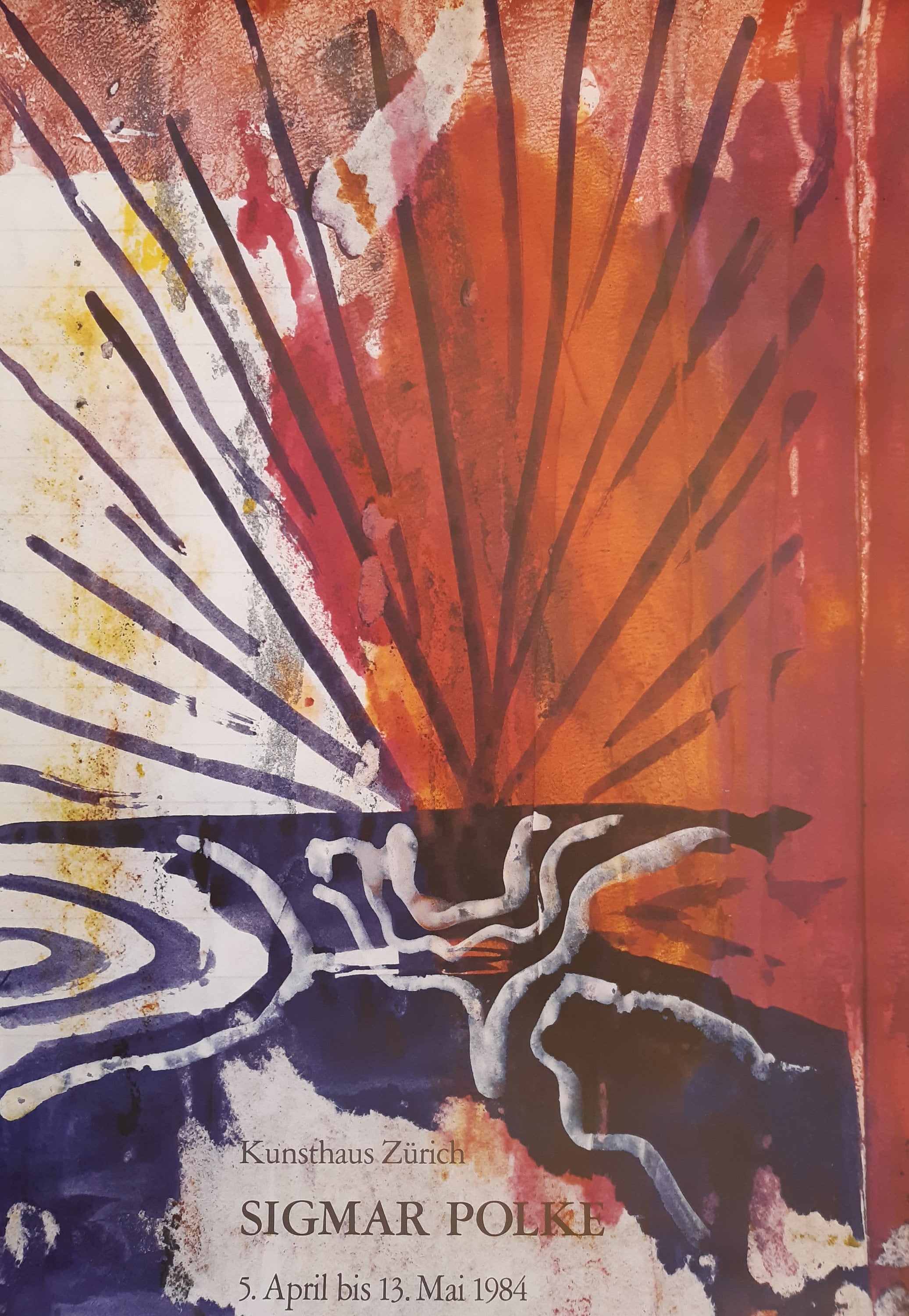 Affiche de l'exposition muséale Siegmar Polke - 90×128cm