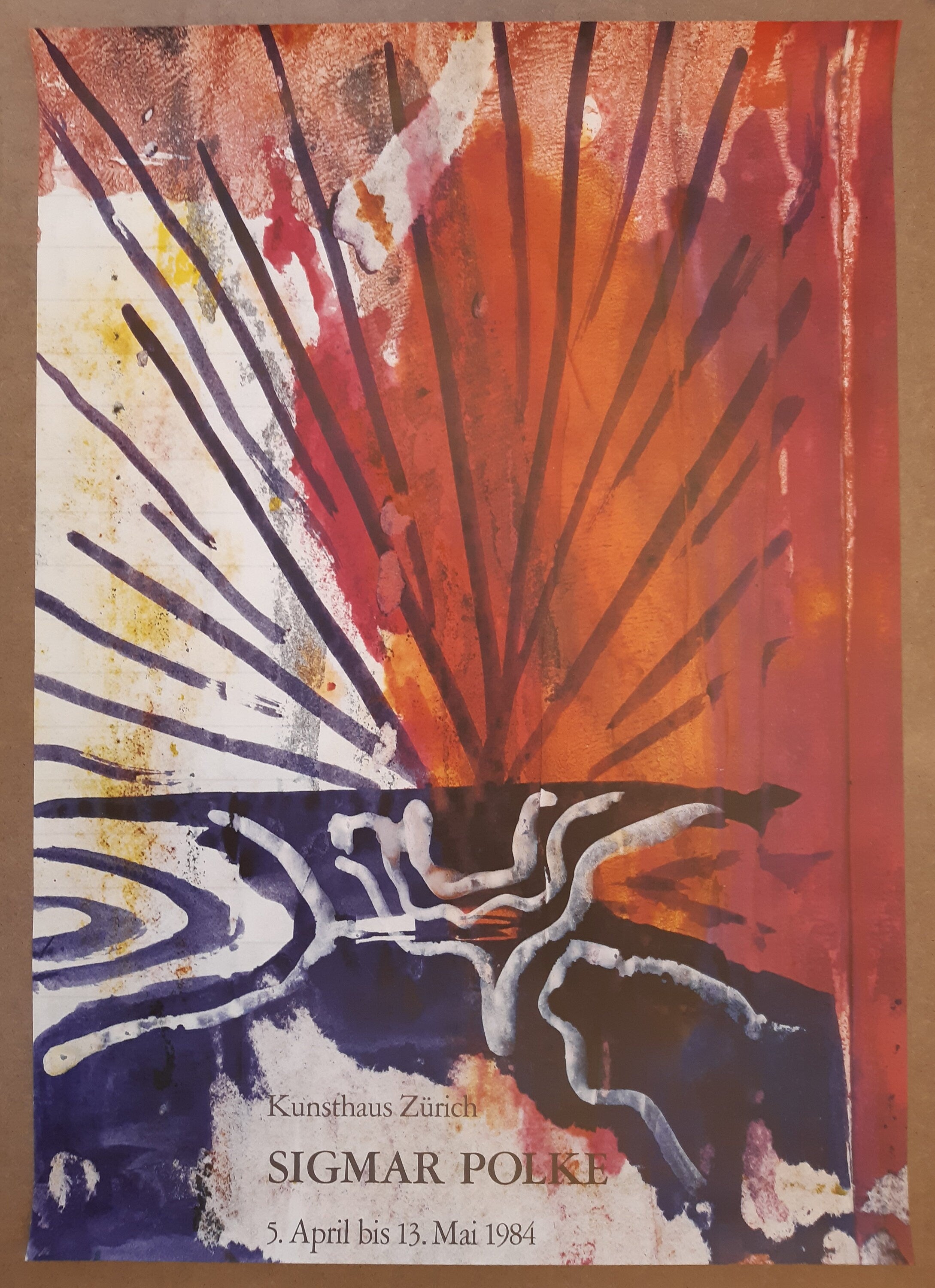 Affiche de l'exposition muséale Siegmar Polke - 90×128cm