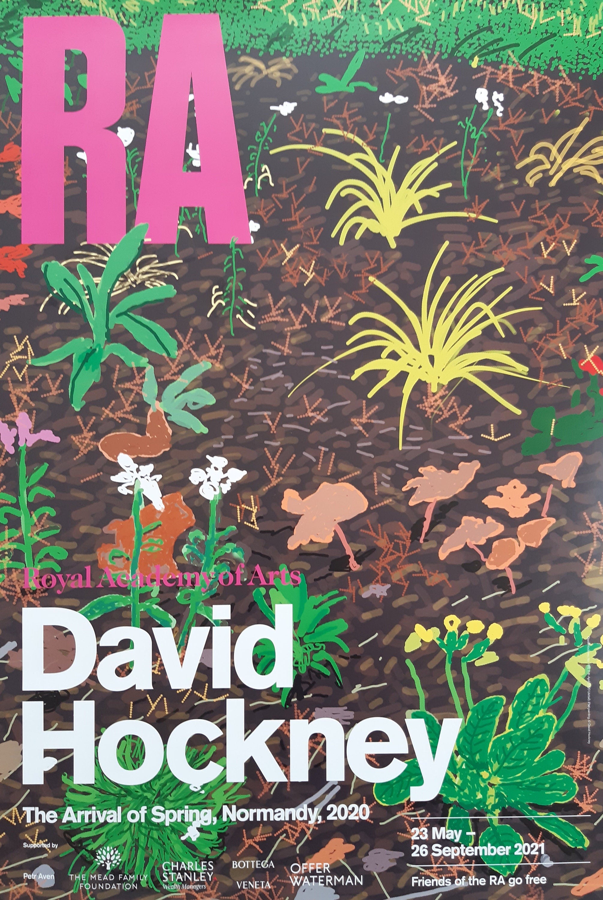 David Hockney original art poster - 19.9"×29.7" (50.5×75.5cm)