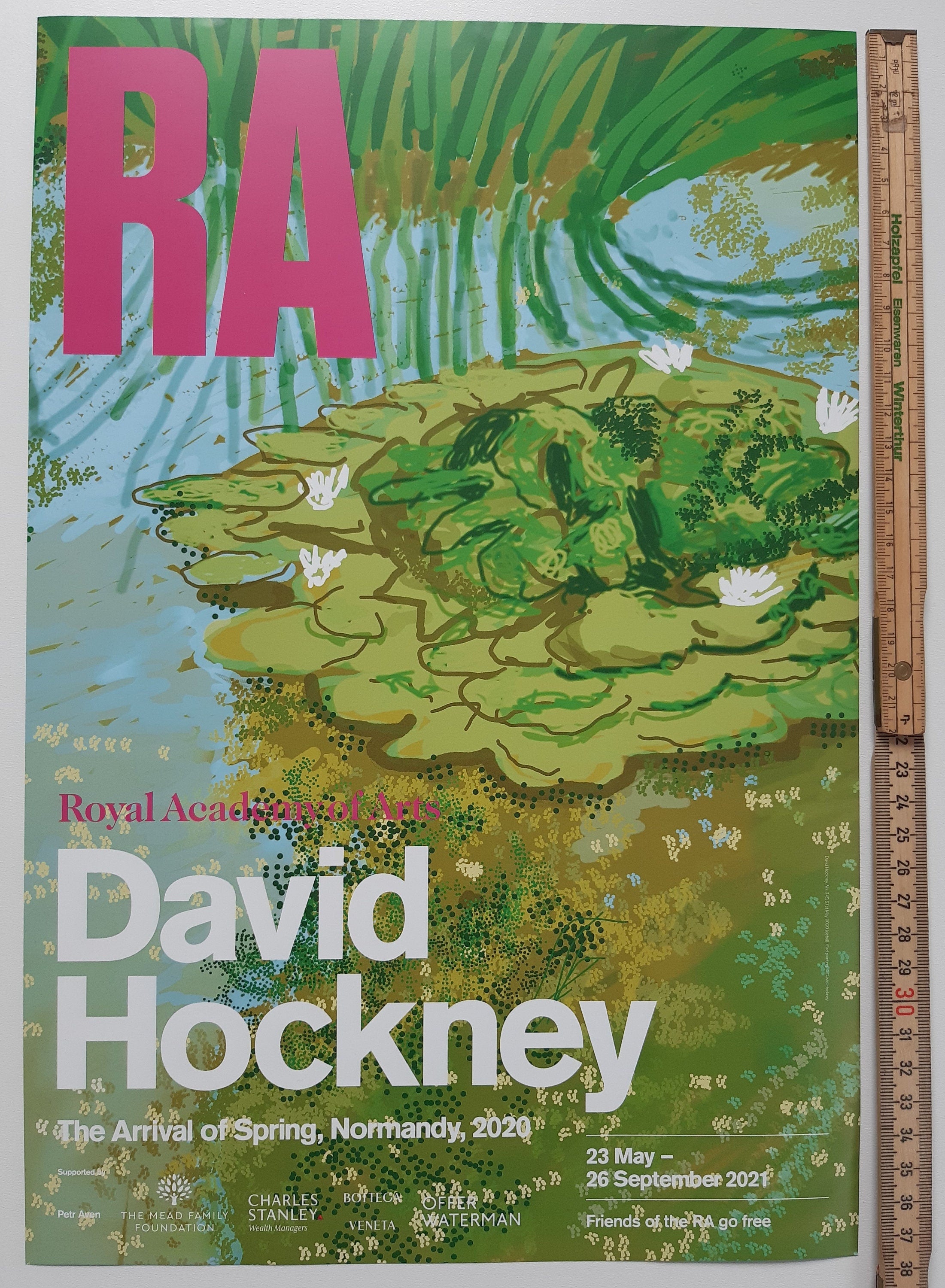 David Hockney original art poster - 19.9"×29.7" (50.5×75.5cm)