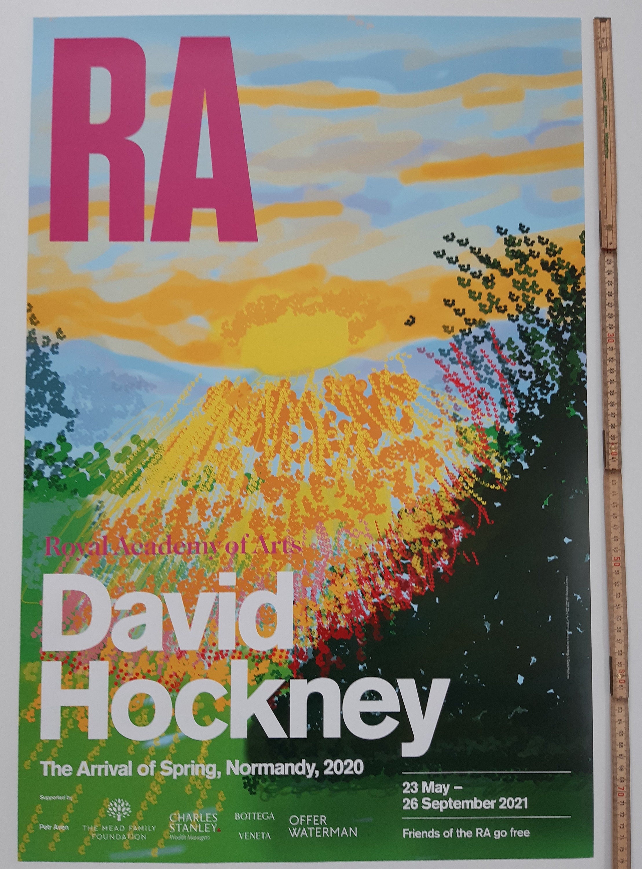 David Hockney original art poster - 19.9"×29.7" (50.5×75.5cm)
