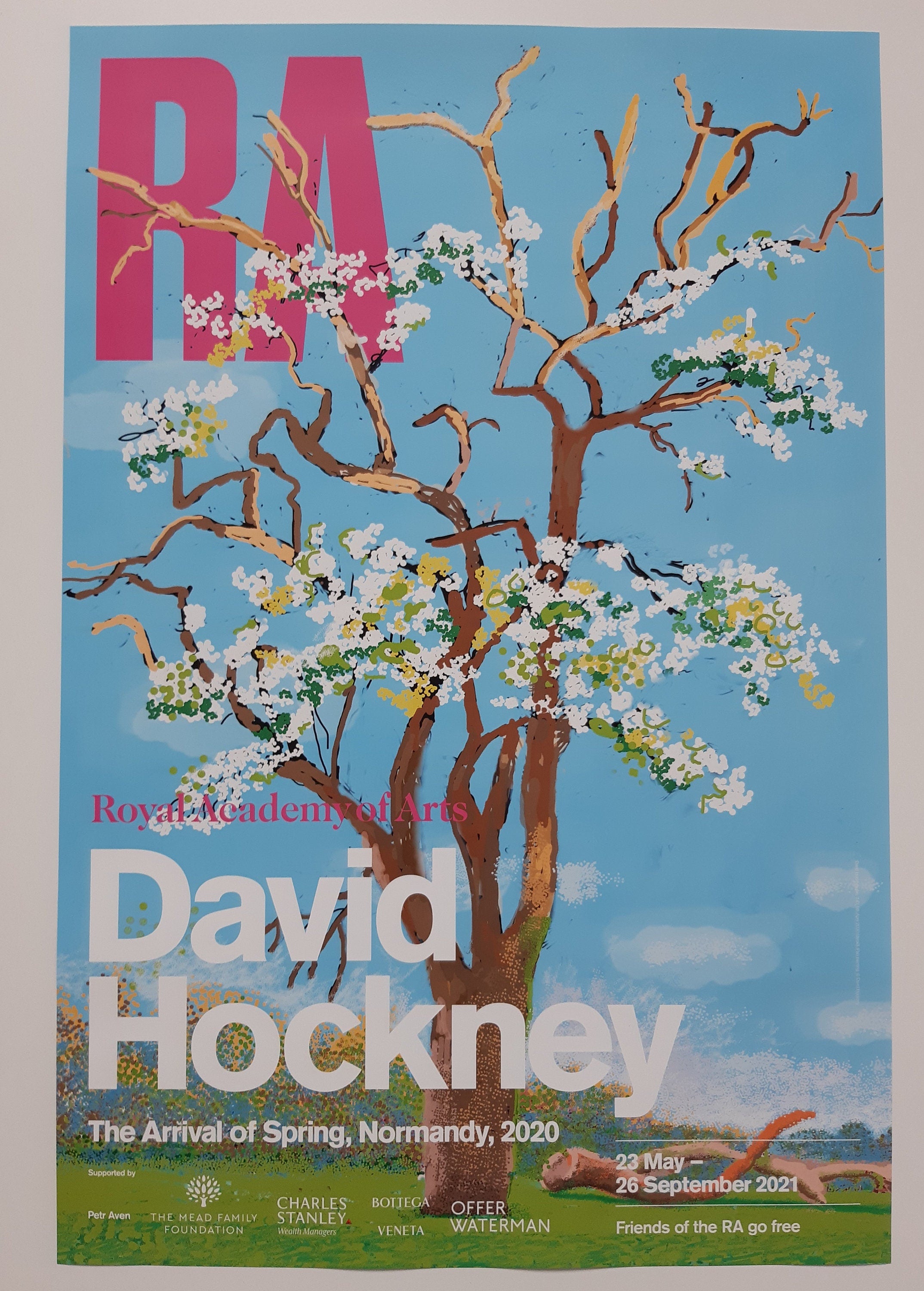 David Hockney original art poster - 19.9"×29.7" (50.5×75.5cm)