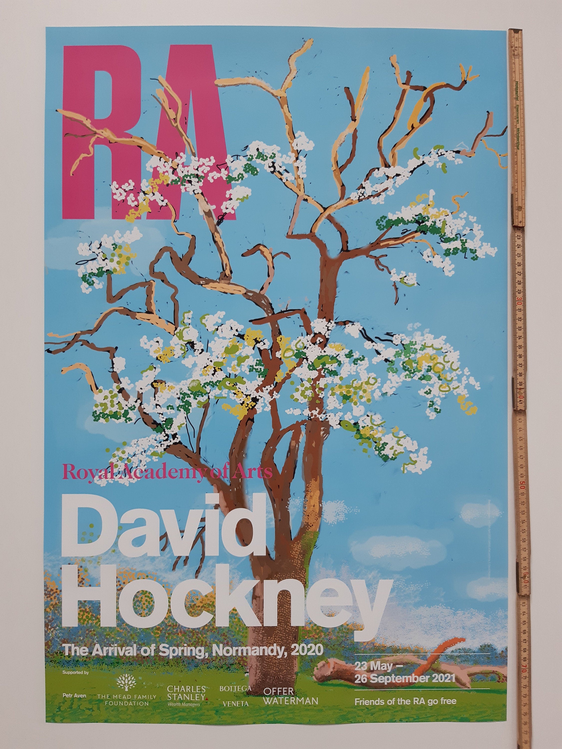 David Hockney original art poster - 19.9"×29.7" (50.5×75.5cm)
