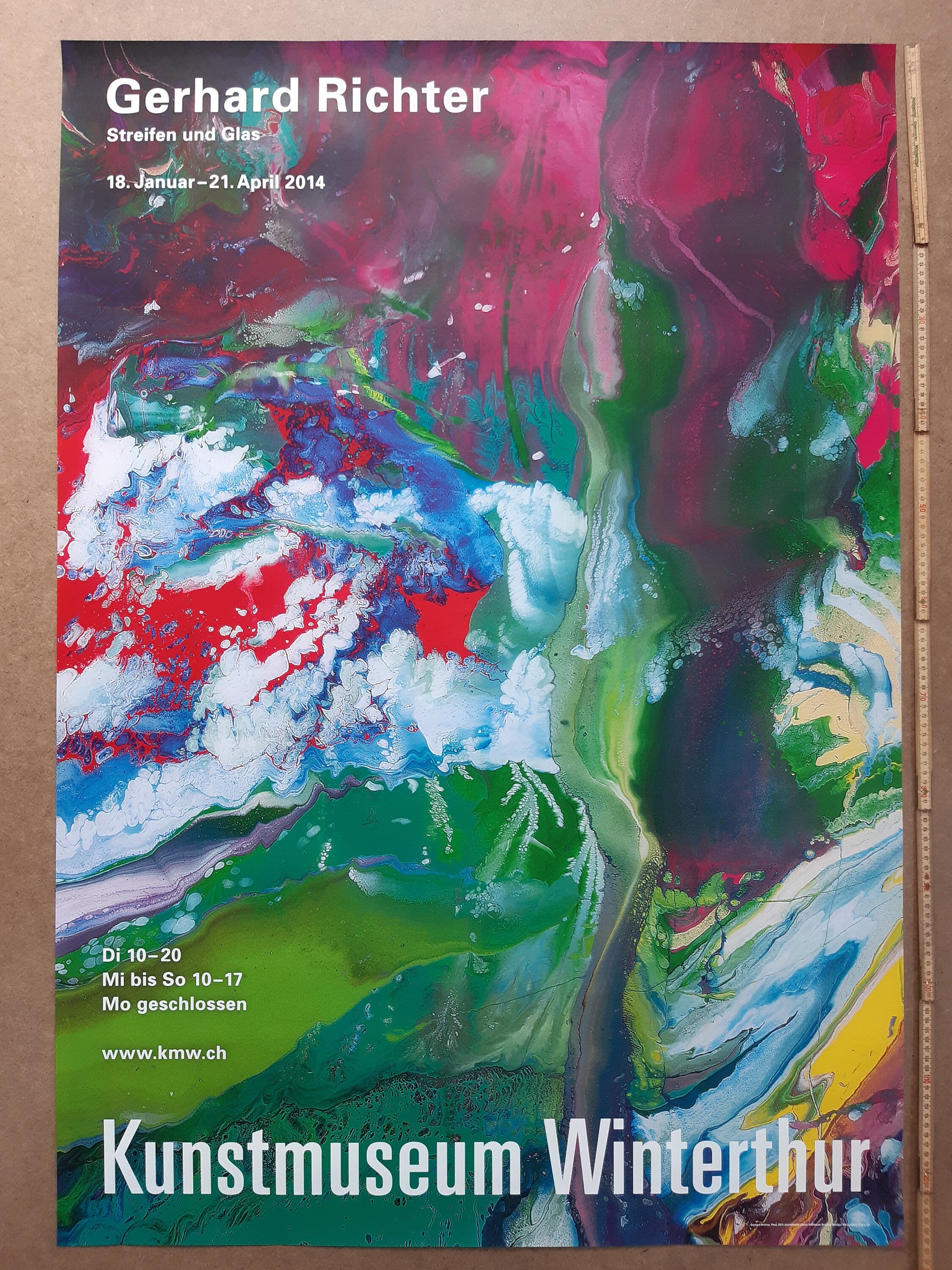 Gerhard Richter Museums-Ausstellungsplakat – 90×128 cm