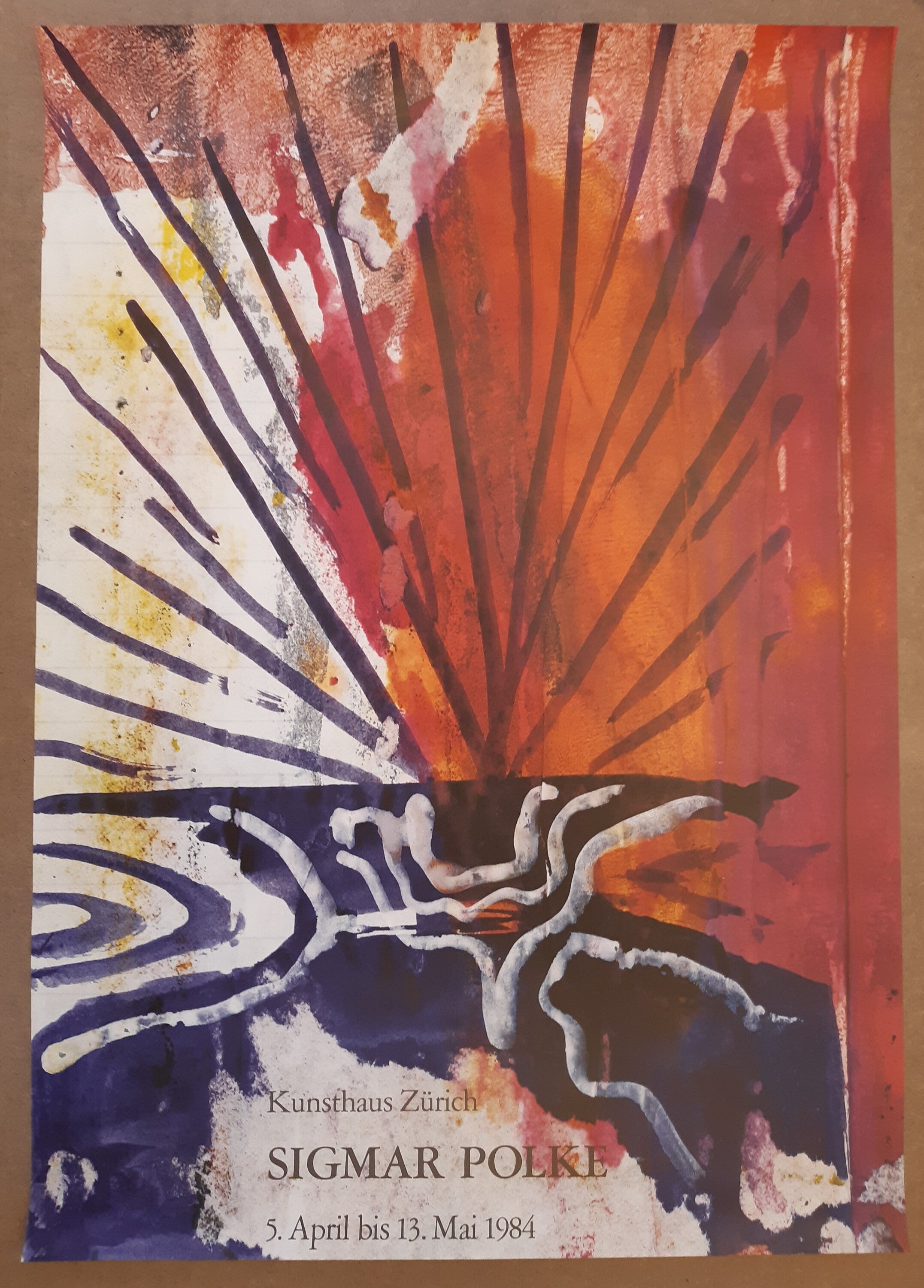 Affiche de l'exposition muséale Siegmar Polke - 90×128cm