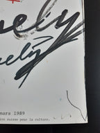 Jean Tinguely art exhibition poster - 19.7"×27.6" (50×70cm)