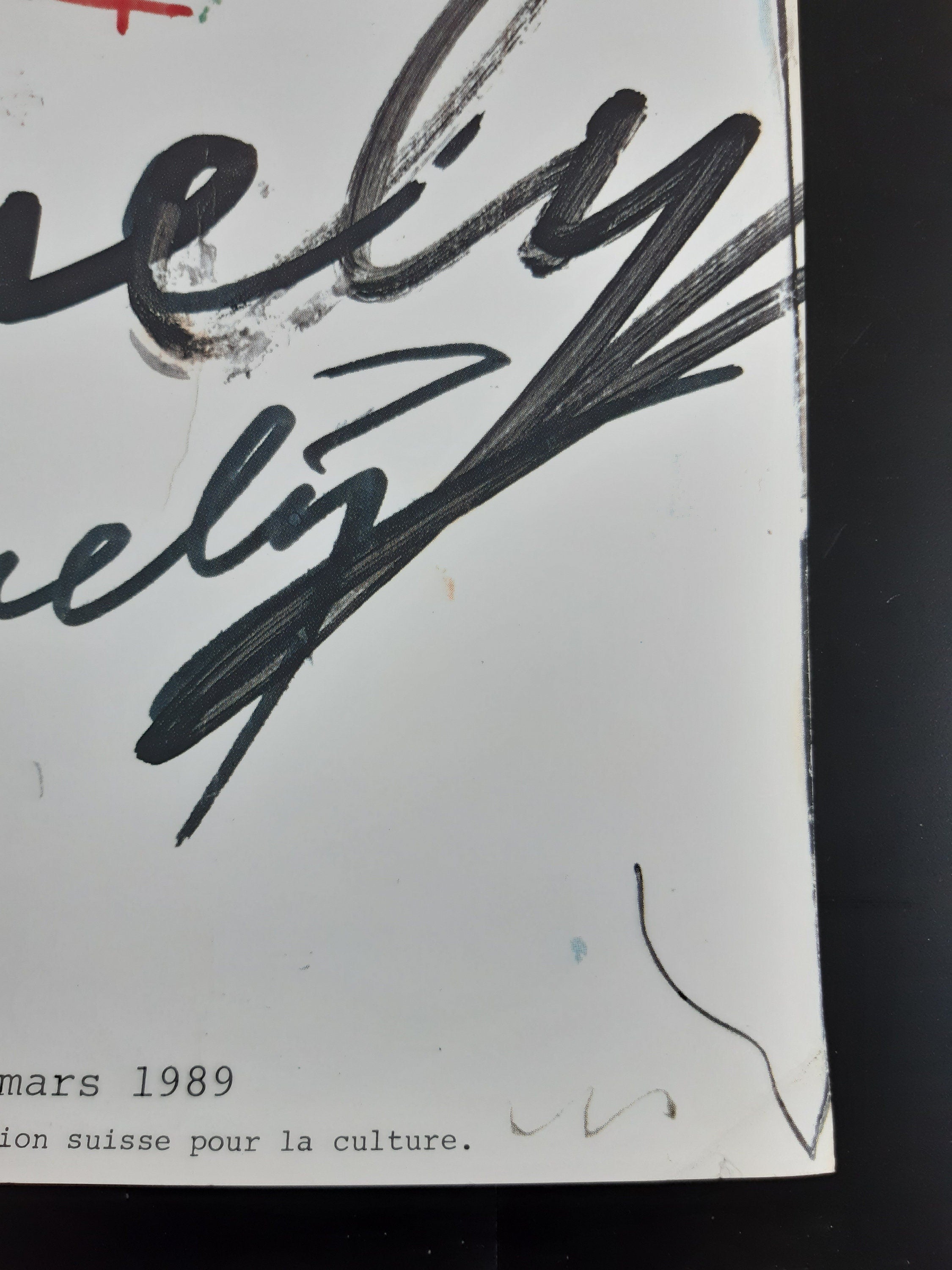 Jean Tinguely art exhibition poster - 19.7"×27.6" (50×70cm)