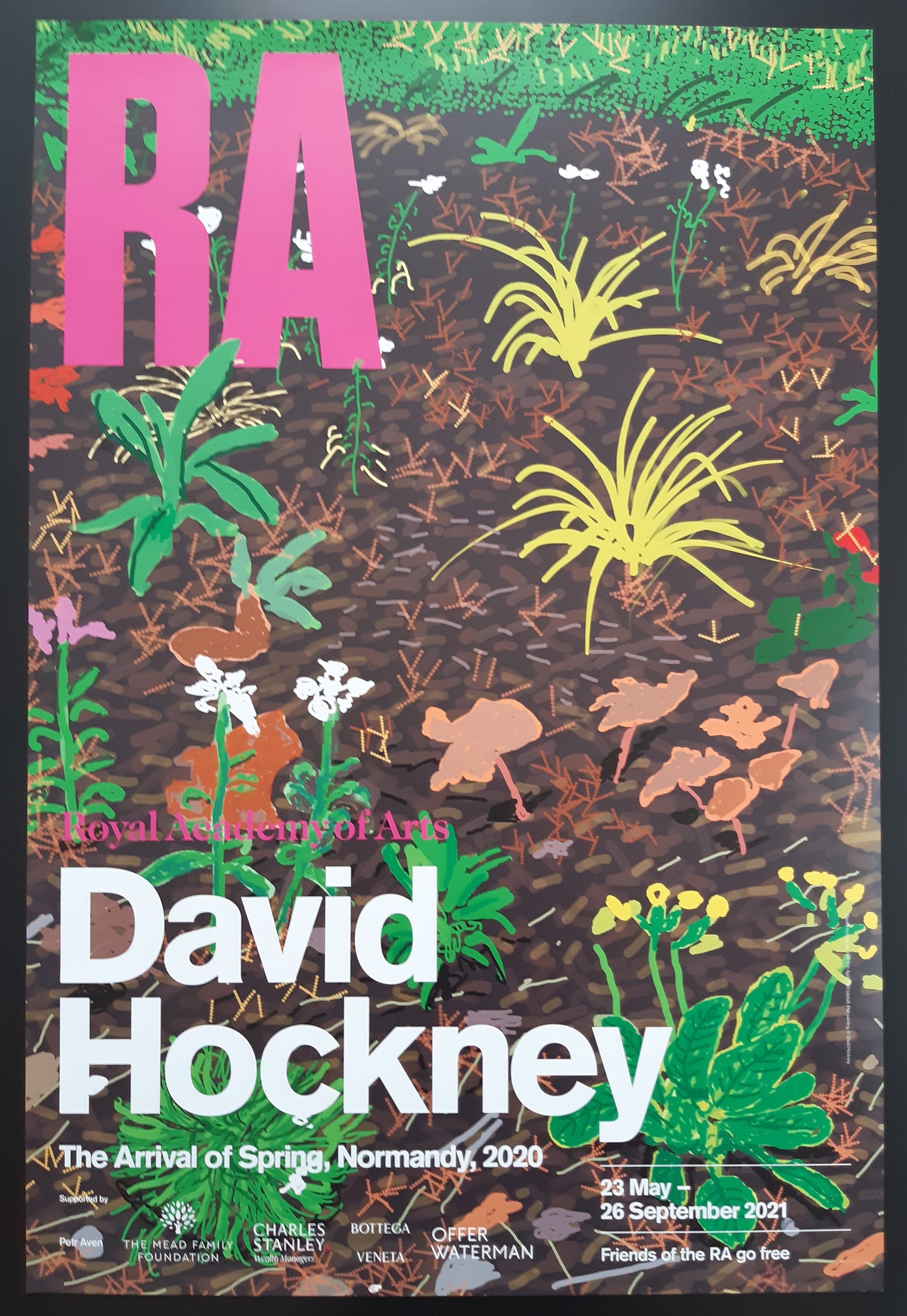 David Hockney original art poster - 19.9"×29.7" (50.5×75.5cm)