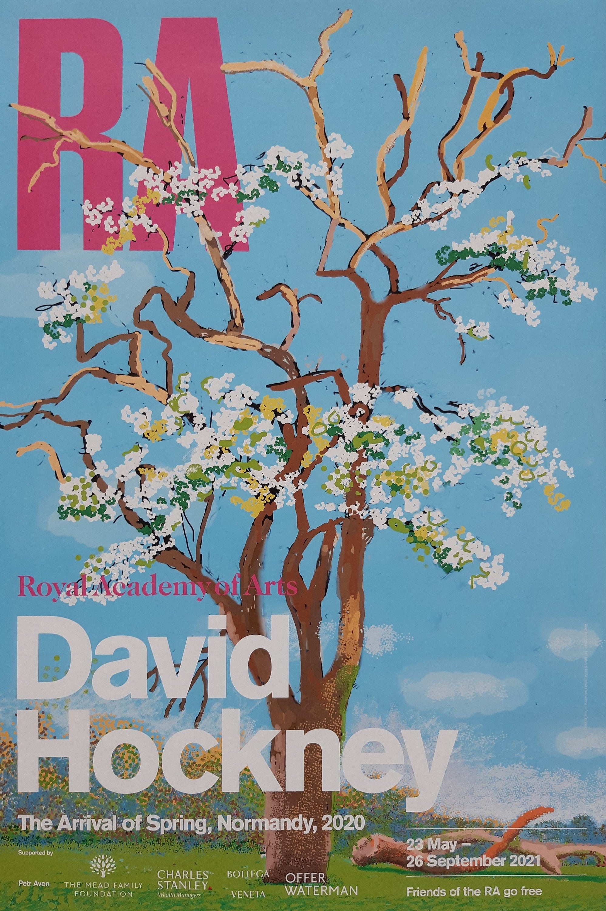 David Hockney original art poster - 19.9"×29.7" (50.5×75.5cm)
