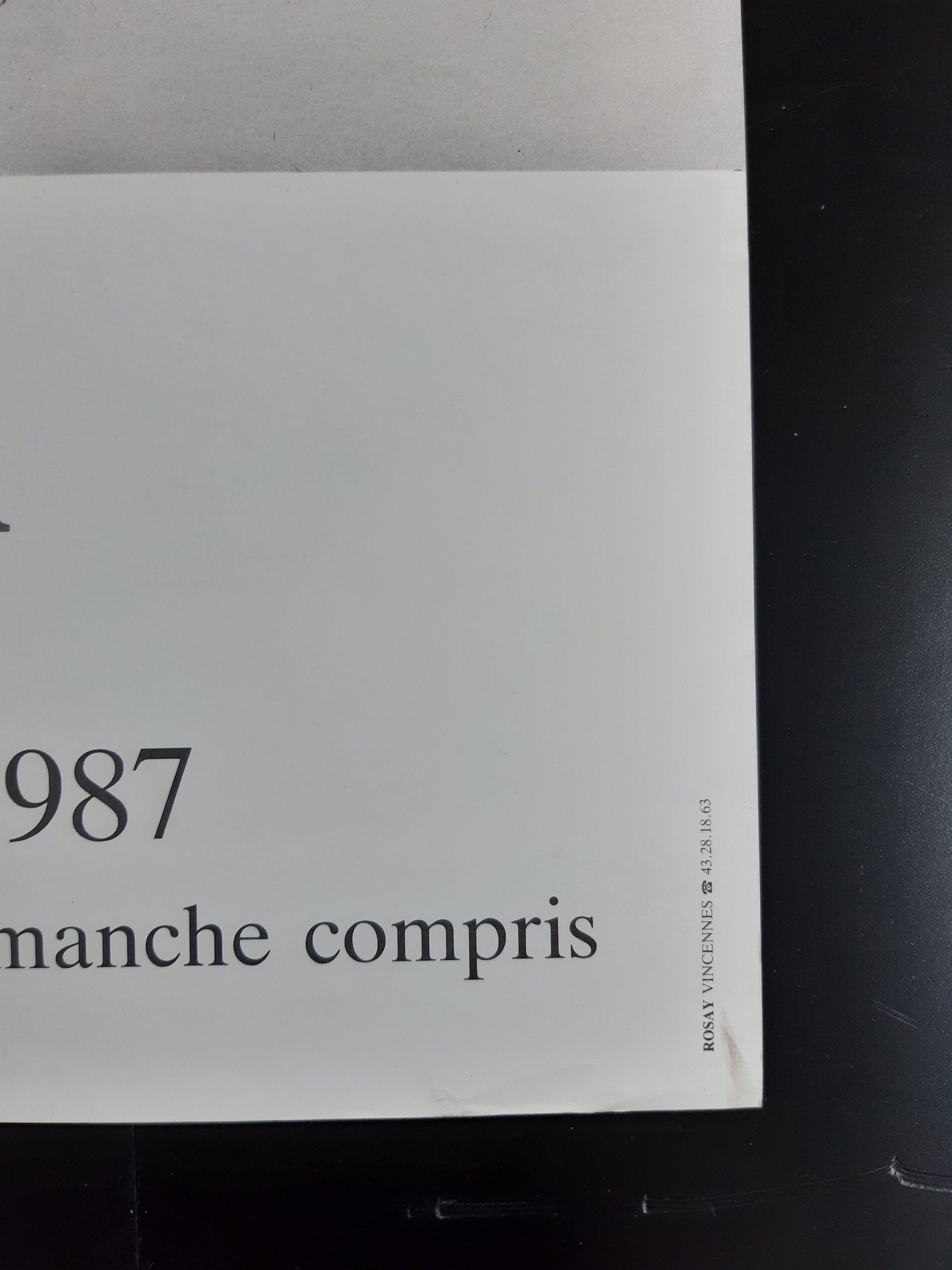 Marie-Louise Ogier original art poster - 19.1"×27.2" (48.5×69cm)