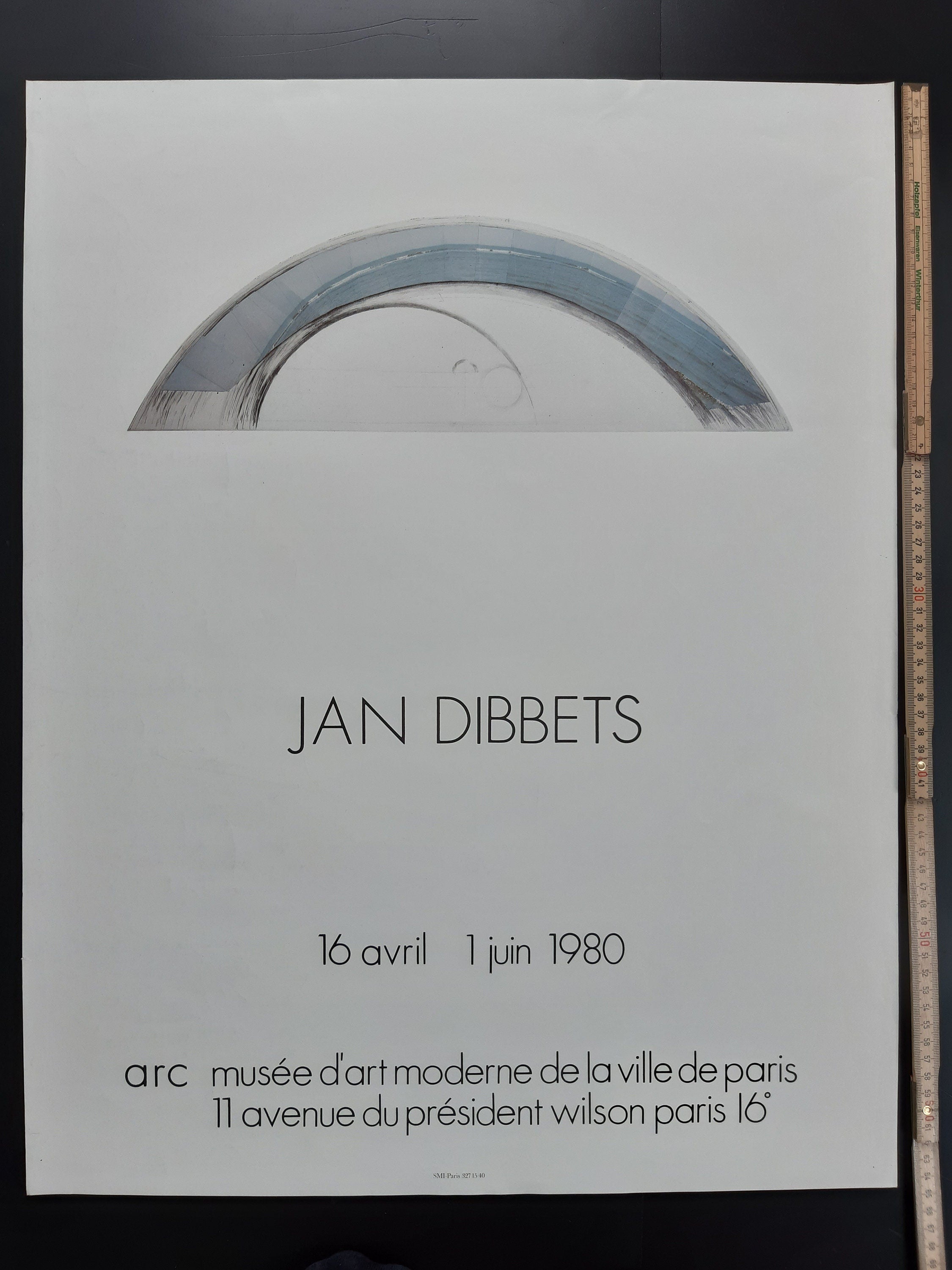 Jan Dibbets Original-Kunstposter - 51×65 cm (20,1"×25,6")