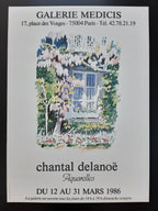 Chantal Delanoë original art poster - 19.7"×27.2" (50×69cm)