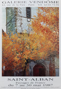 Michel Saint-Alban original art poster - 17.3"×25.0" (44×63.5cm)