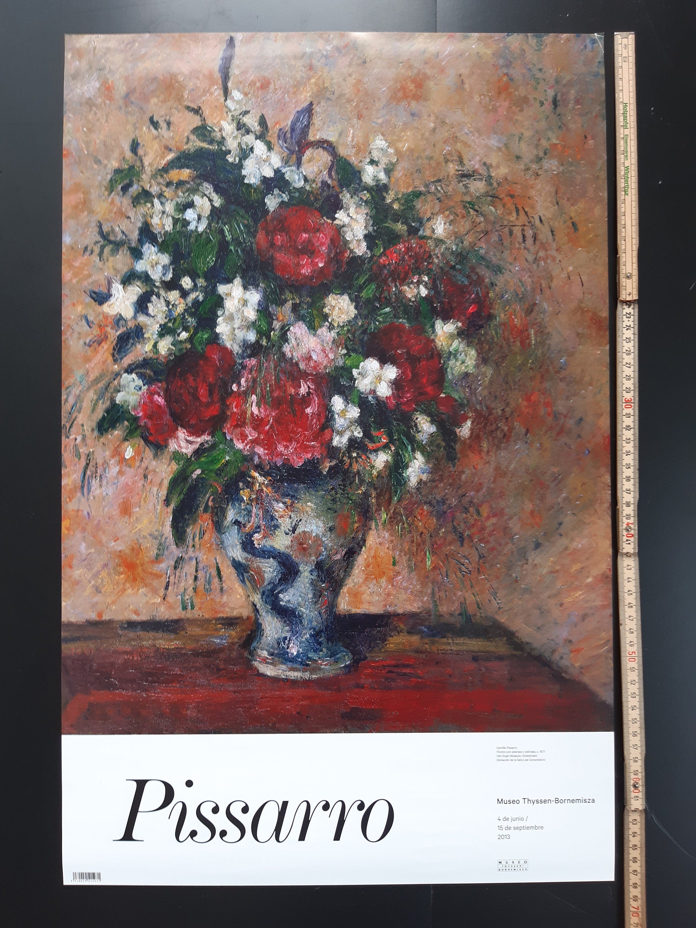 Pissarro Original-Kunstposter – 43,5 × 68 cm