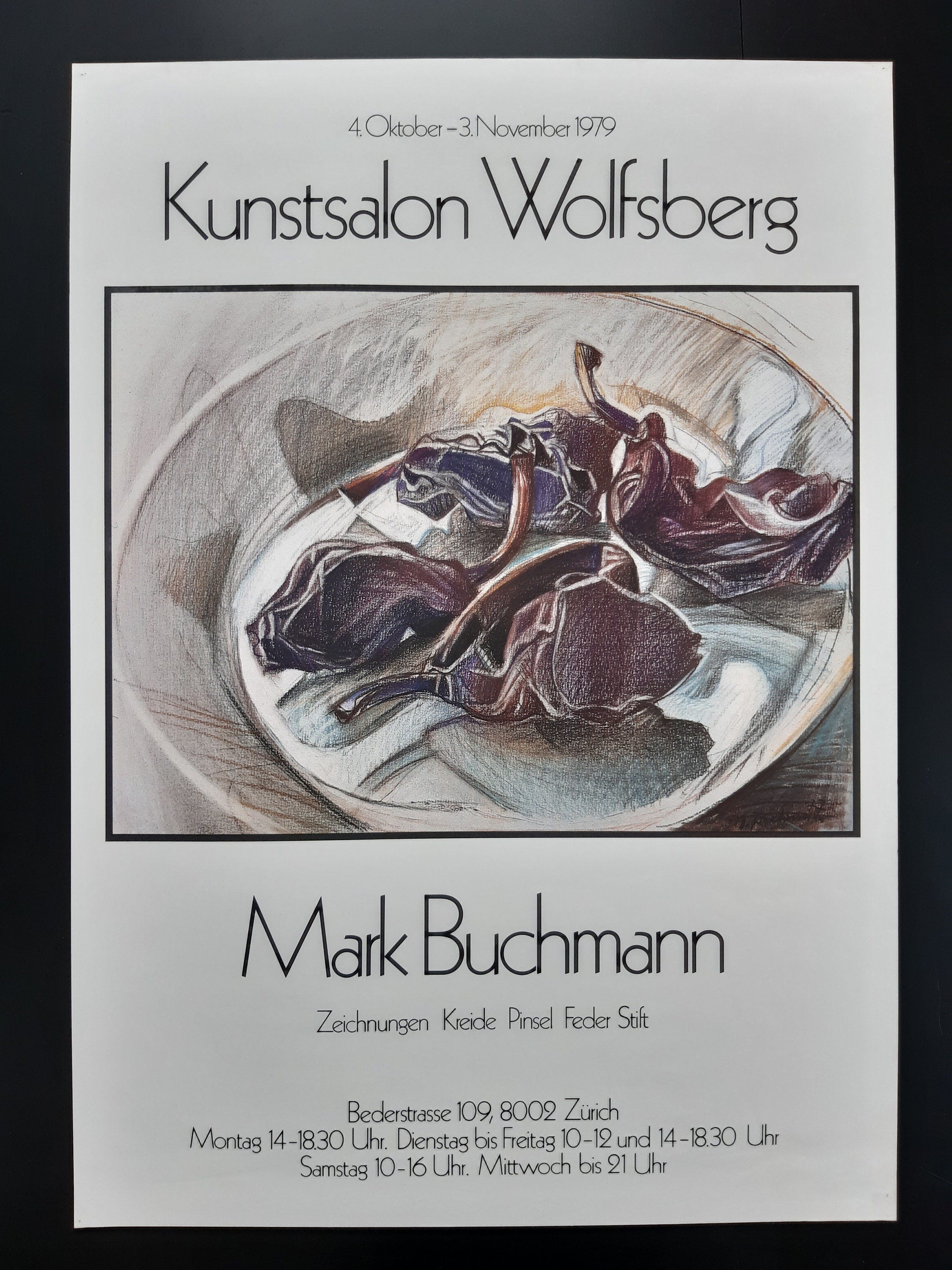 Mark Buchmann art exhibition poster - 18.1"×25.6" (46×65cm)