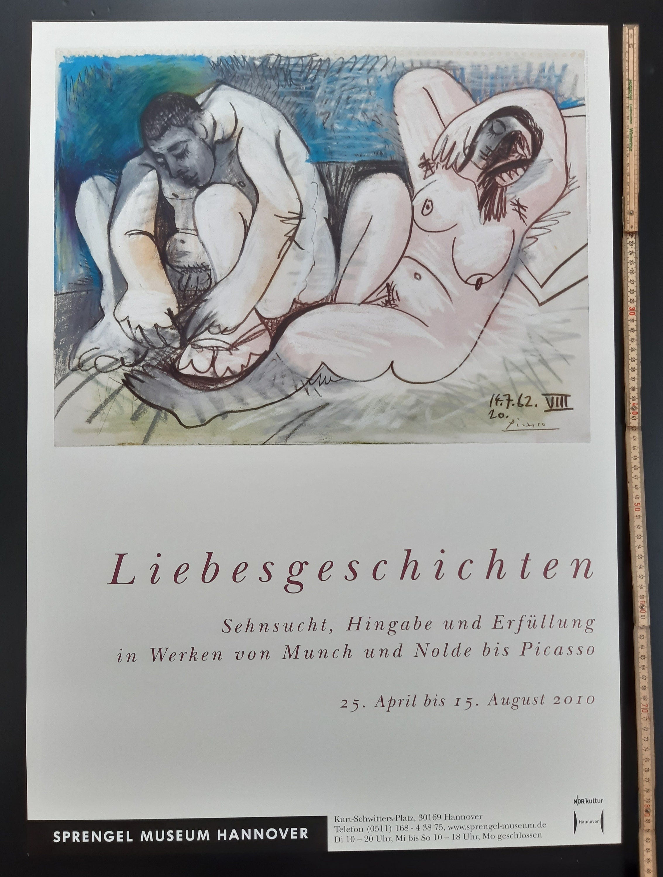 Plakat zur Picasso-Kunstausstellung - 59×84 cm (23.2"×33.1")
