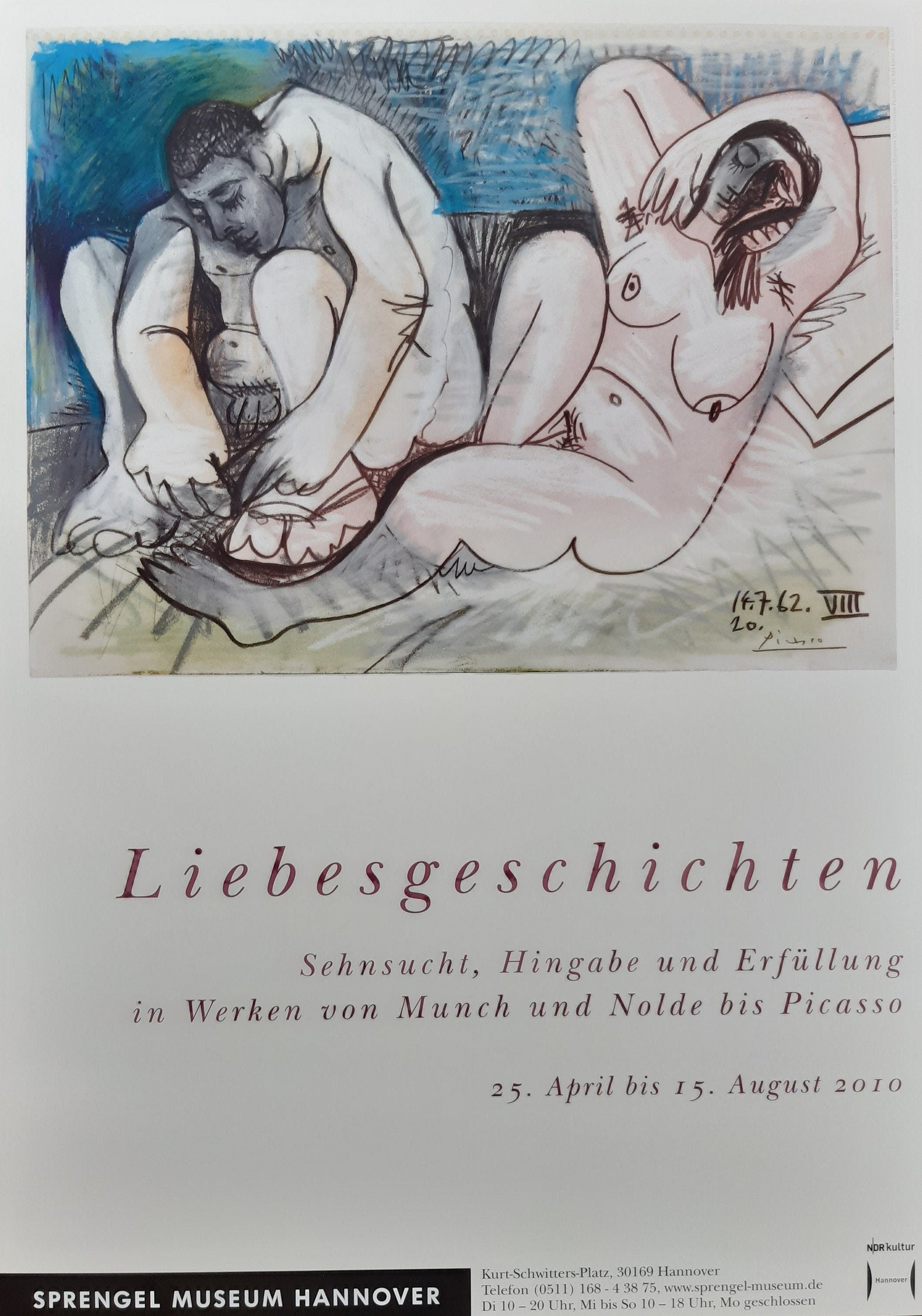 Plakat zur Picasso-Kunstausstellung - 59×84 cm (23.2"×33.1")