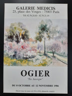 Marie-Louise Ogier original art poster - 19.1"×27.2" (48.5×69cm)