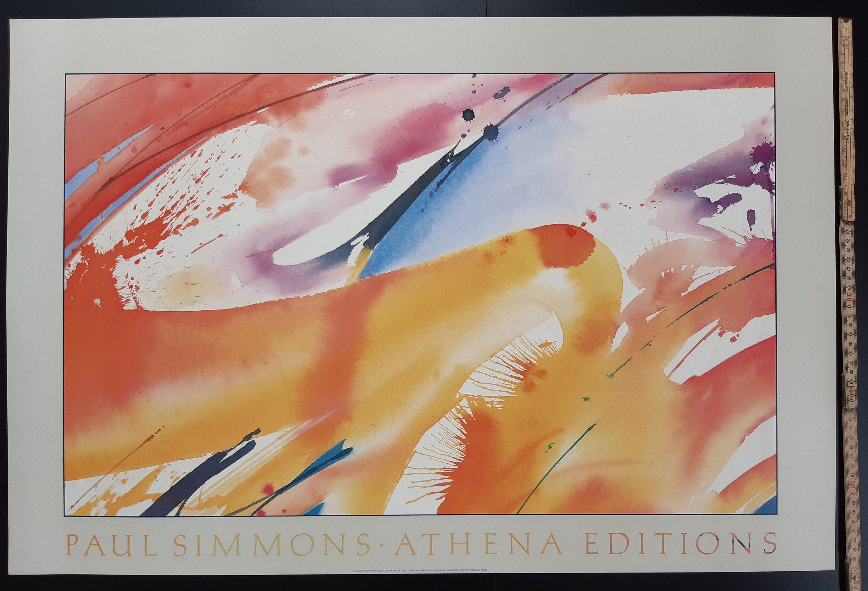 Original-Kunstposter von Paul Simmons – 23.4"×34.9" (59.5×88.7cm)