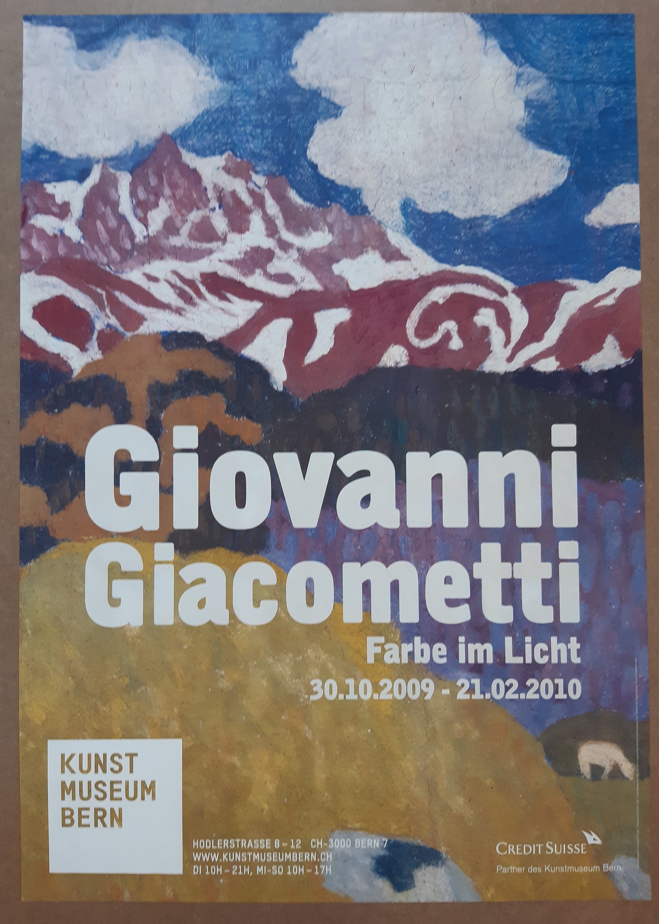 Giovanni Giacometti original art poster - 35.2"×50.4" (89.5×128cm)