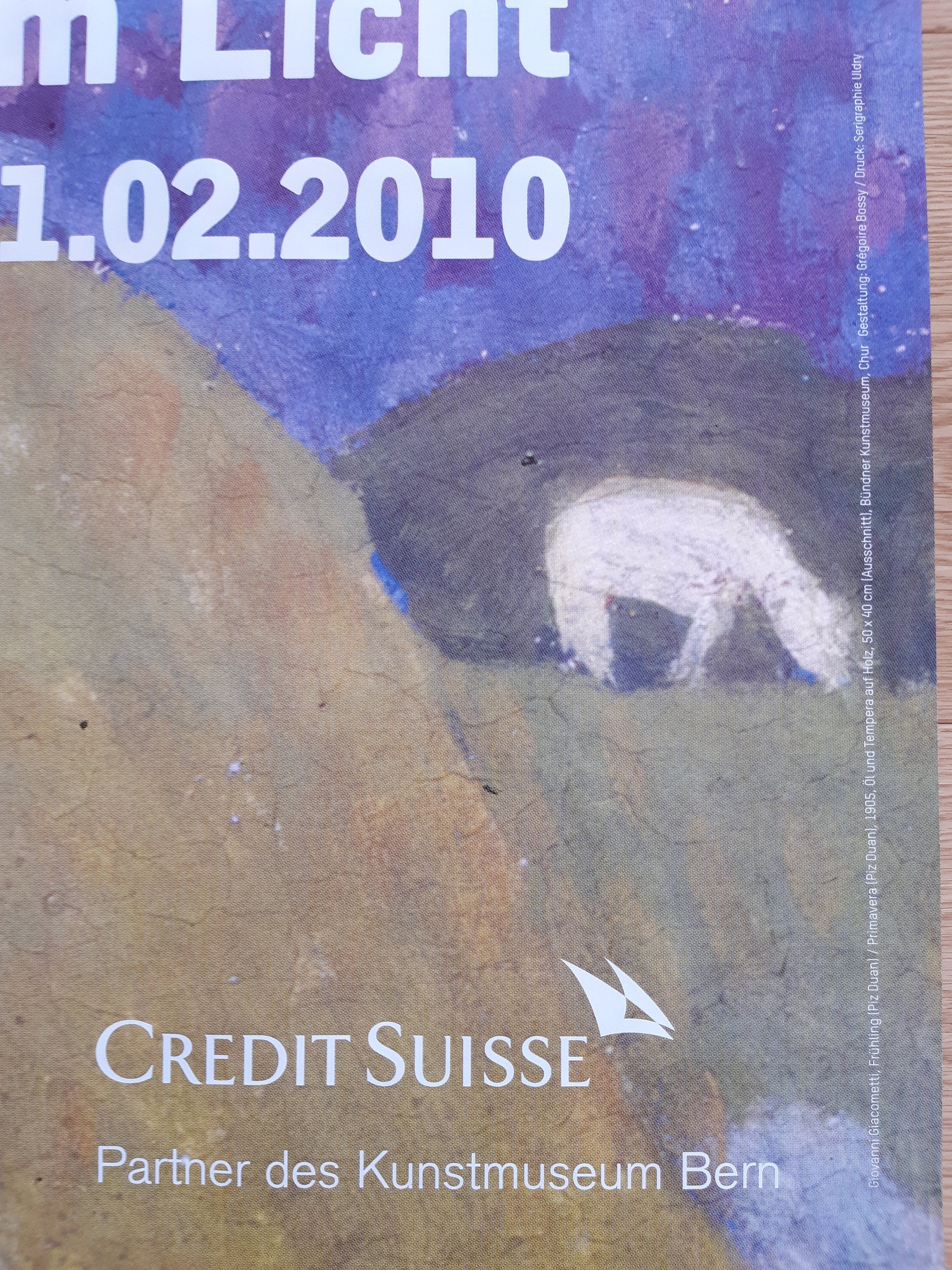 Giovanni Giacometti original art poster - 35.2"×50.4" (89.5×128cm)